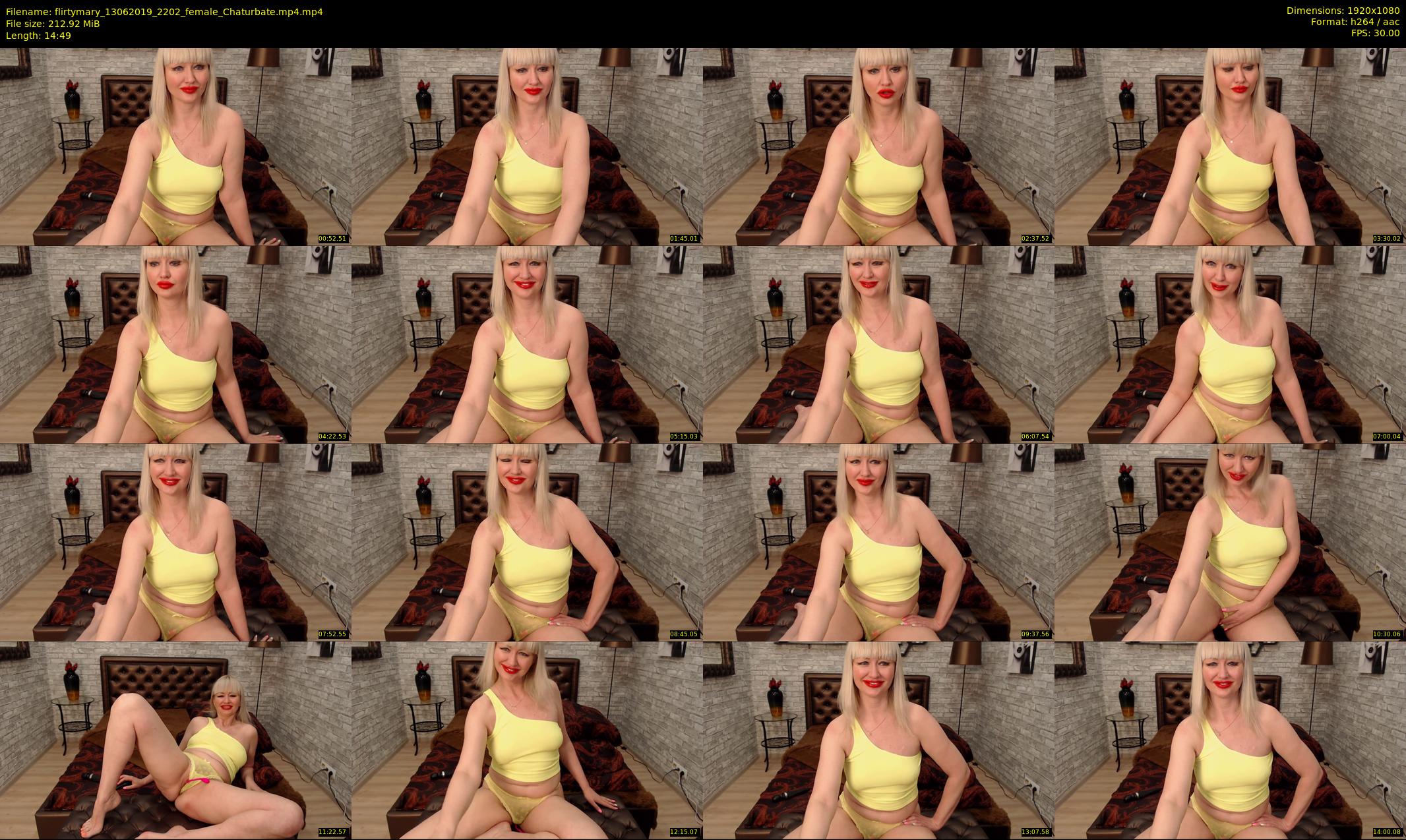 flirtymary — 15 minute Chaturbate female cam show recording, 1080p, Jun 13, 2019