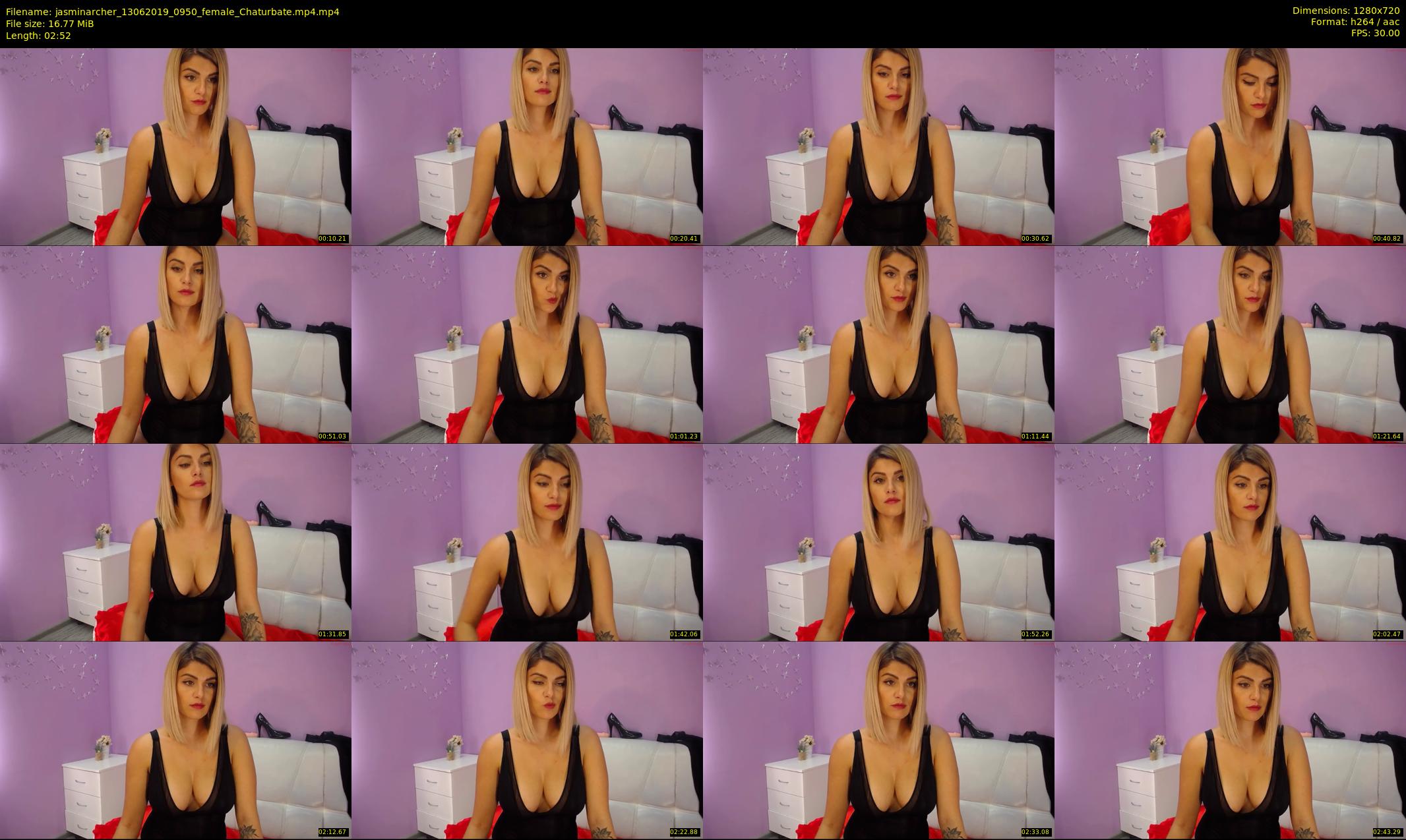 jasminarcher — 3 minute Chaturbate female cam show recording, 720p, Jun 13, 2019