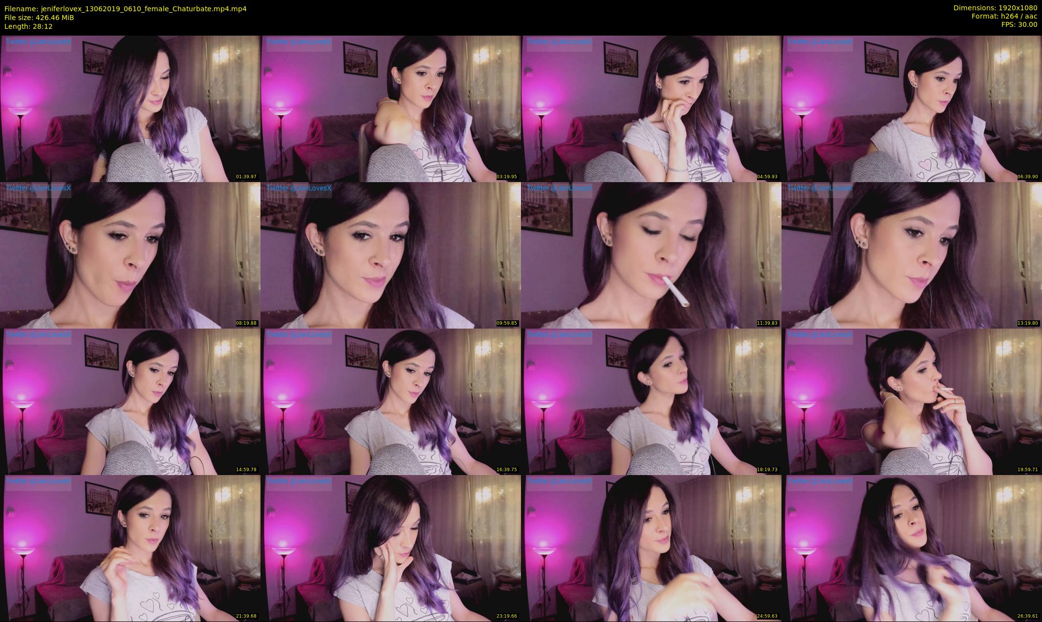jeniferlovex — 29 minute Chaturbate female cam show recording, 1080p, Jun 13, 2019