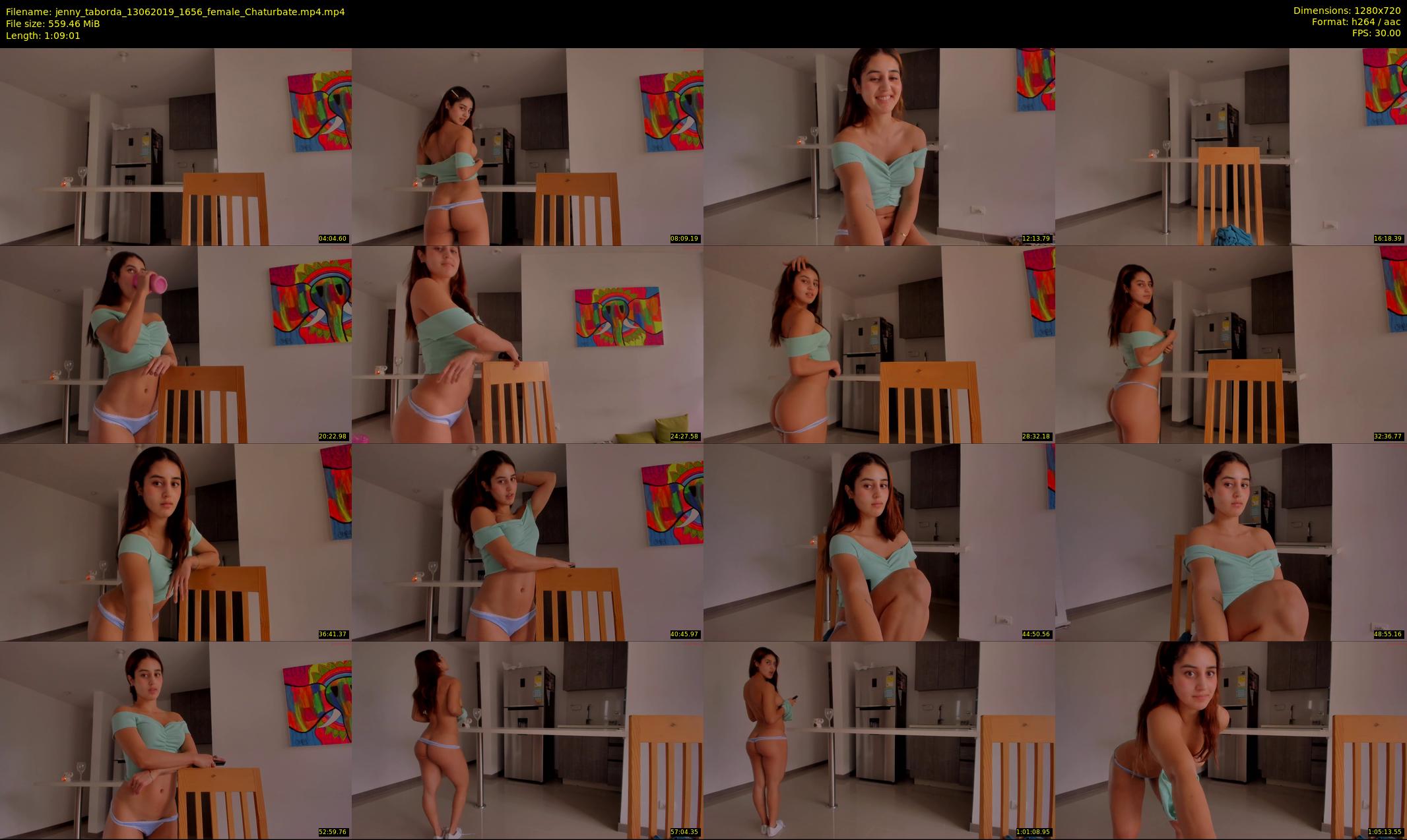 jenny_taborda — 70 minute Chaturbate female cam show recording, 720p, Jun 13, 2019