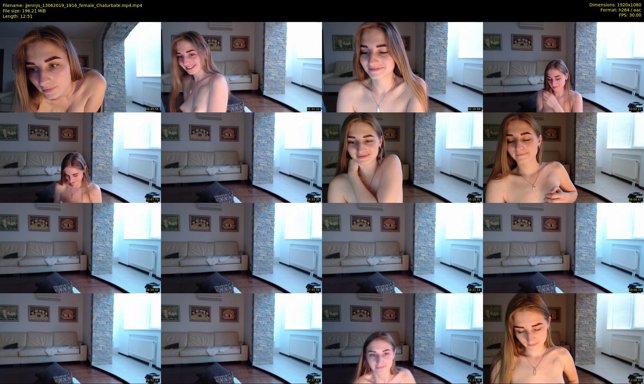 jjennys — 13 minute Chaturbate female cam show recording, 1080p, Jun 13, 2019