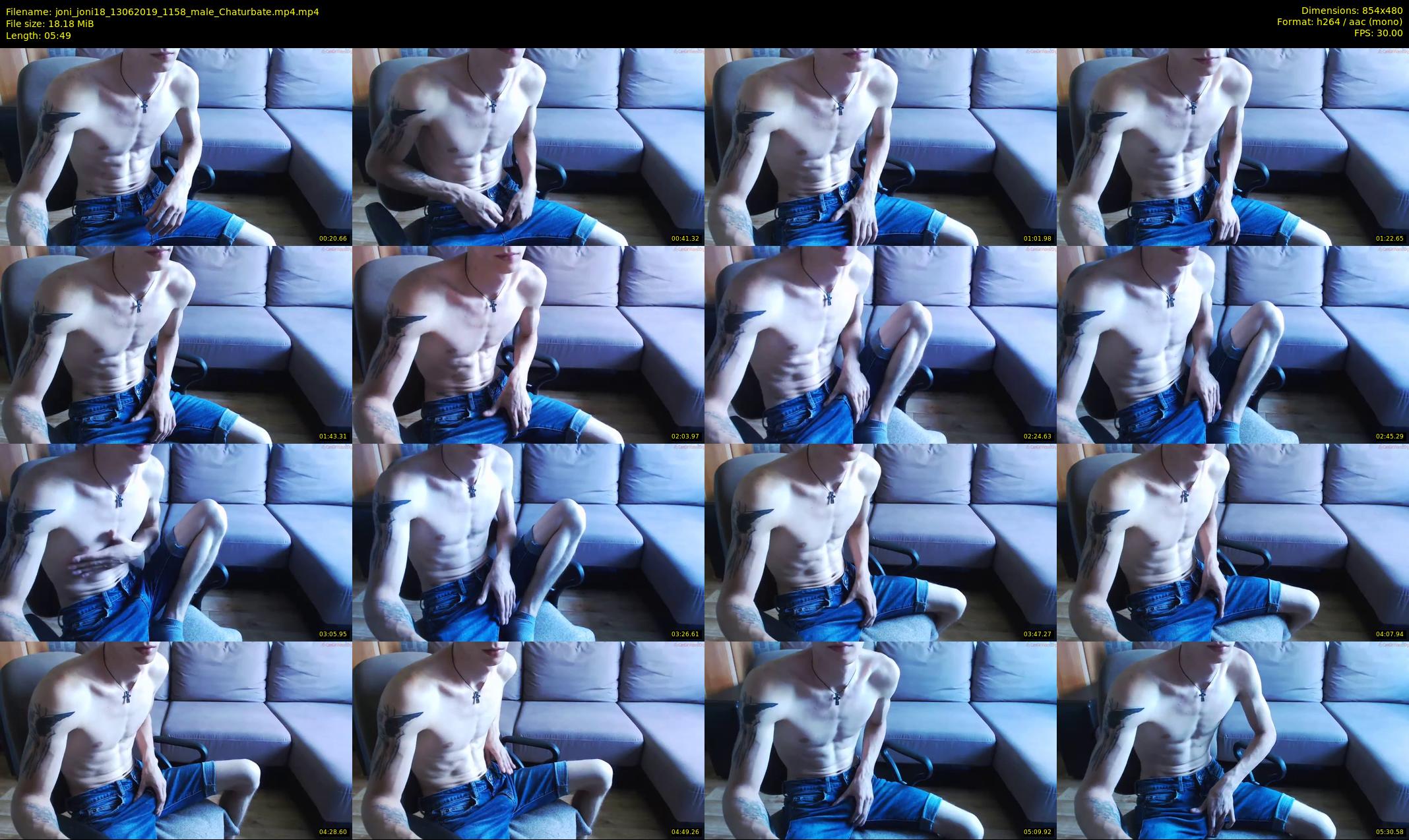 joni_joni18 — 6 minute Chaturbate male cam show recording, 480p, Jun 13, 2019