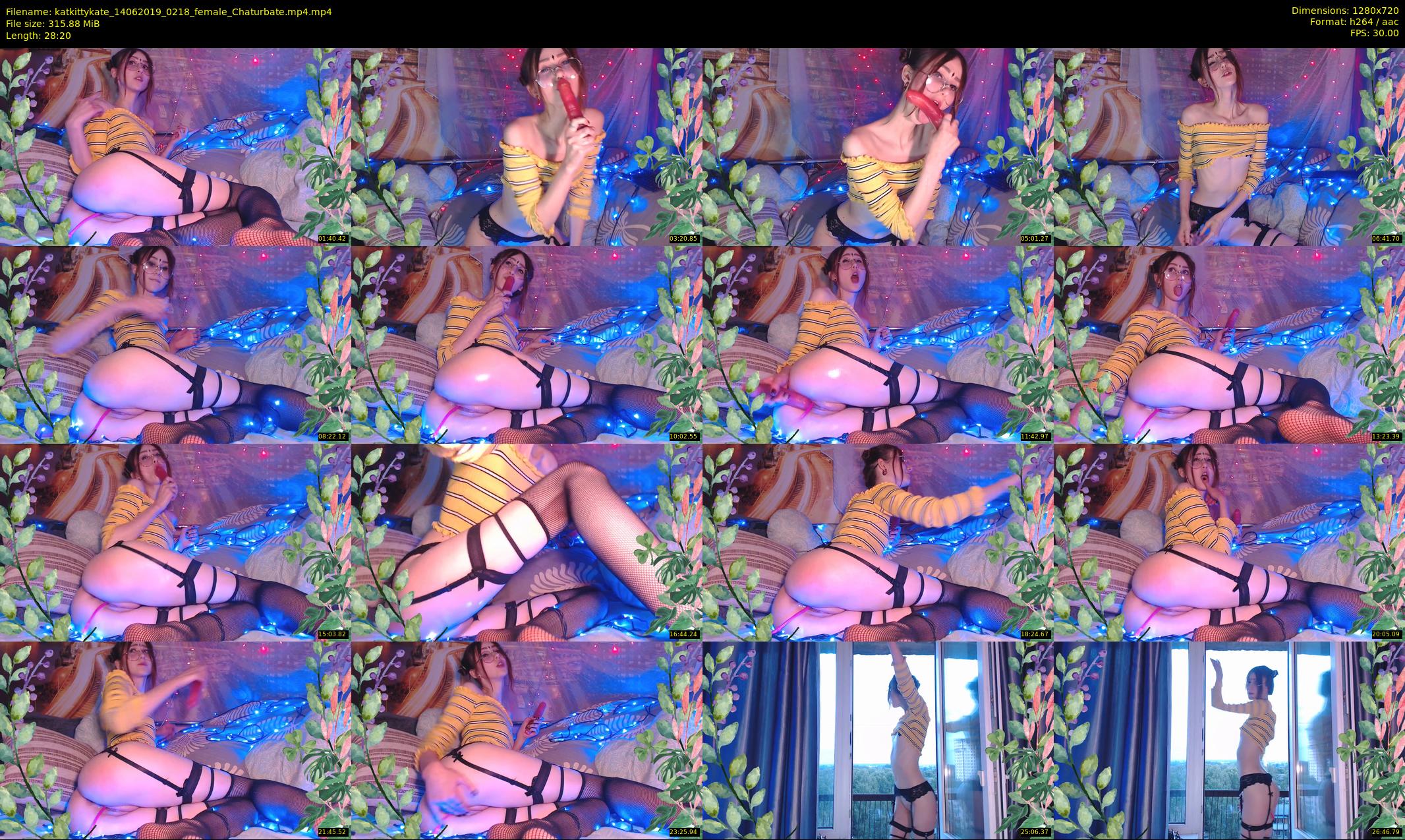 katkittykate — 29 minute Chaturbate female cam show recording, 720p, Jun 14, 2019