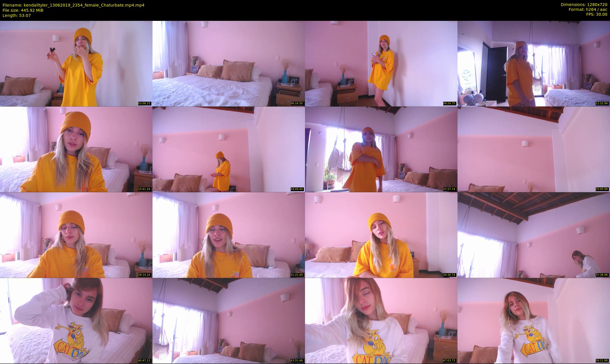kendalltyler — 54 minute Chaturbate female cam show recording, 720p, Jun 13, 2019