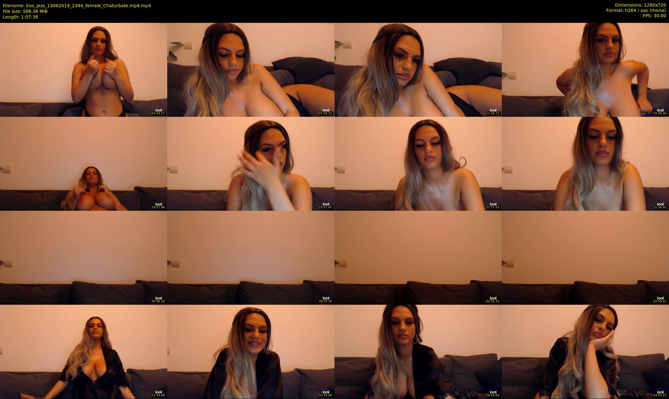 kiss_jess — 68 minute Chaturbate female cam show recording, 720p, Jun 13, 2019
