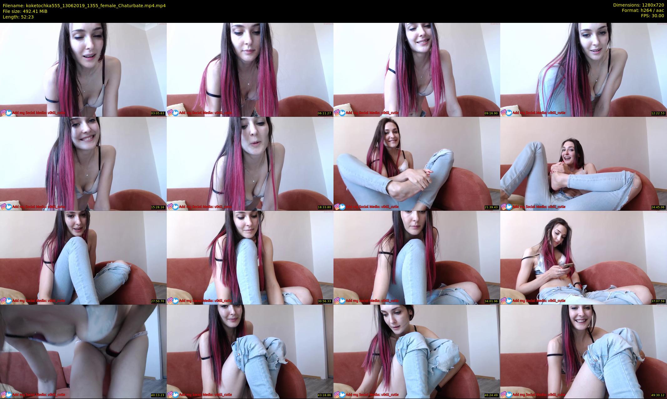 koketochka555 — 53 minute Chaturbate female cam show recording, 720p, Jun 13, 2019