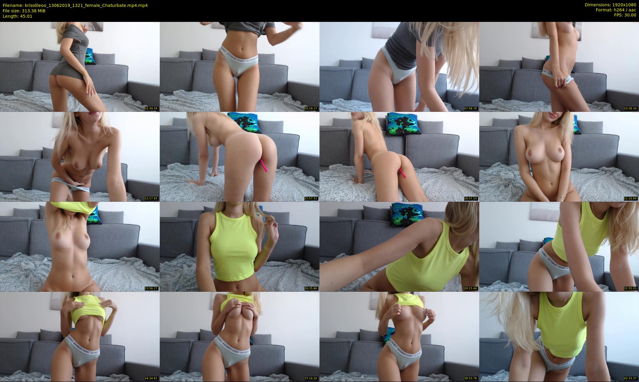 kriss0leoo — 46 minute Chaturbate couple cam show recording, 1080p, Jun 13, 2019
