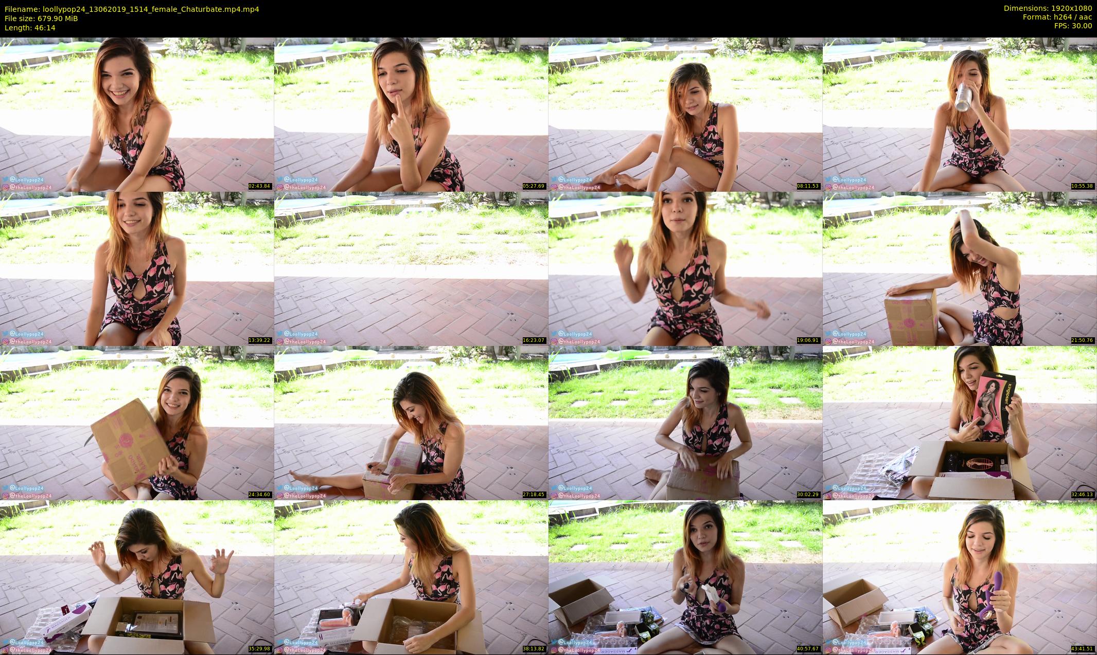 loollypop24 — 47 minute Chaturbate female cam show recording, 1080p, Jun 13, 2019