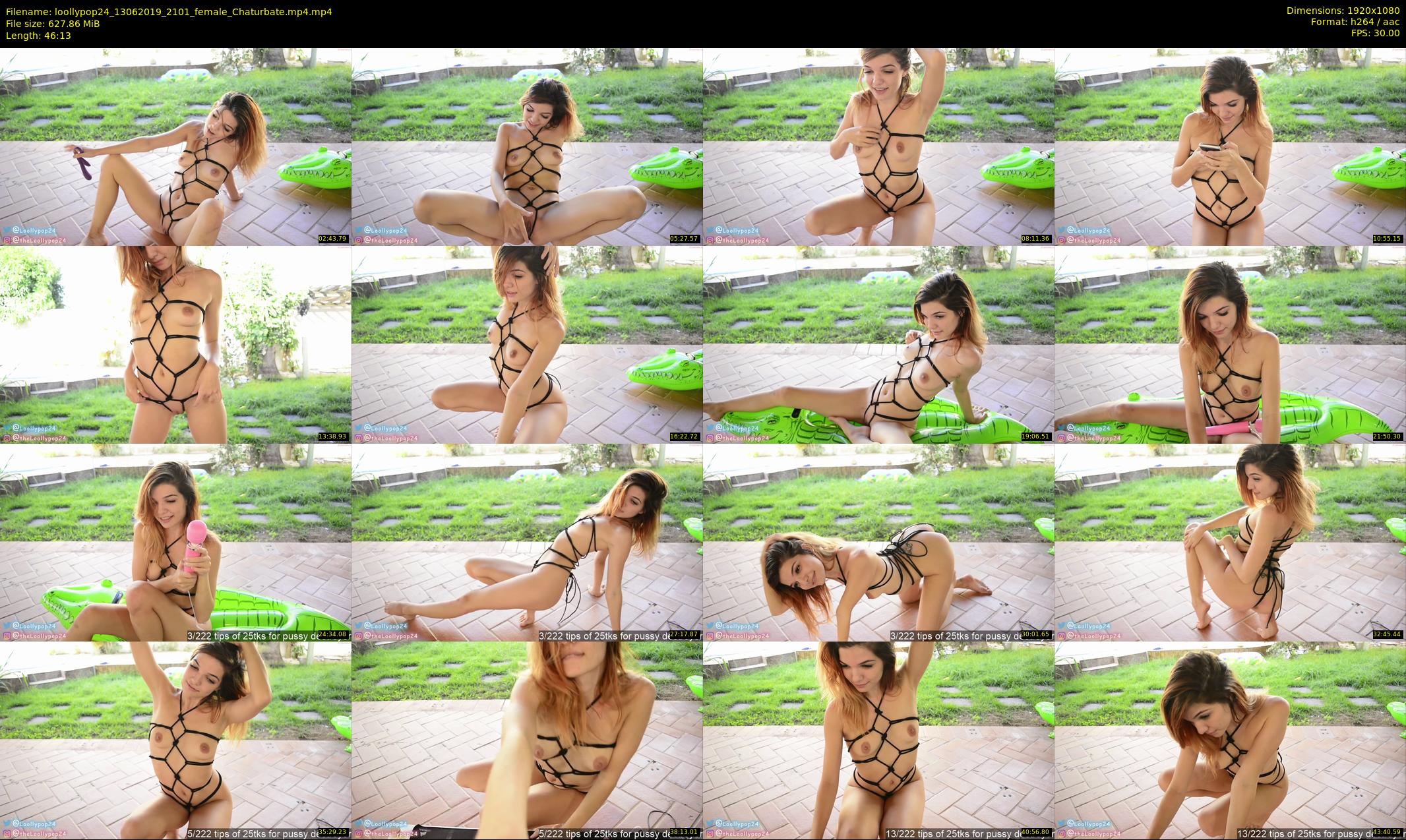 loollypop24 — 47 minute Chaturbate female cam show recording, 1080p, Jun 13, 2019