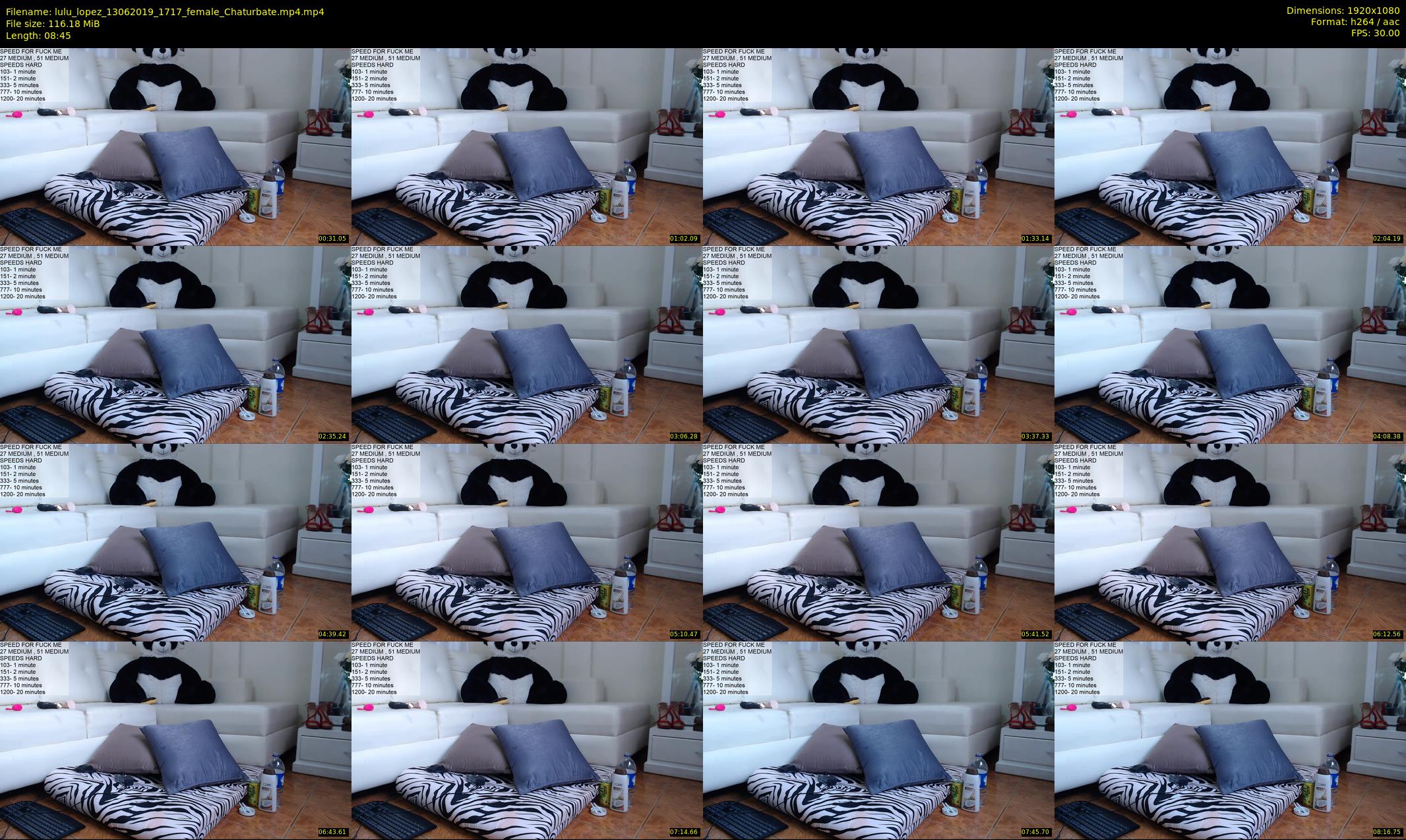 lulu_lopez — 9 minute Chaturbate female cam show recording, 1080p, Jun 13, 2019