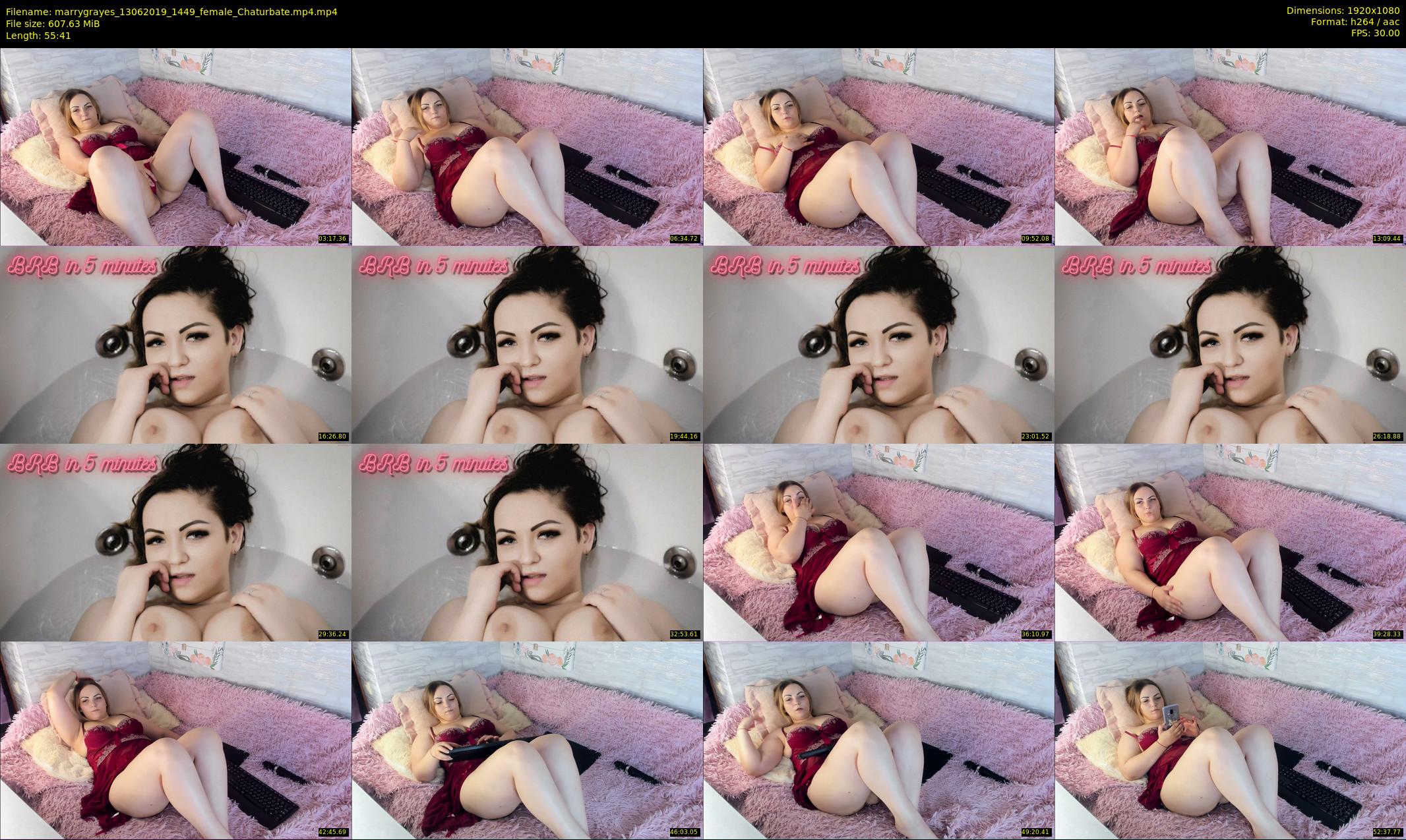 marrygrayes — 56 minute Chaturbate female cam show recording, 1080p, Jun 13, 2019