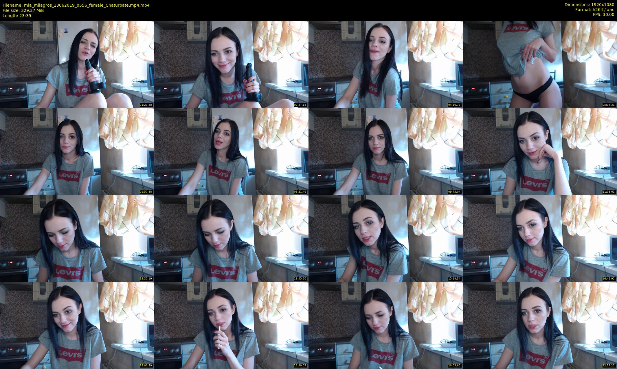 mia_milagros — 24 minute Chaturbate female cam show recording, 1080p, Jun 13, 2019