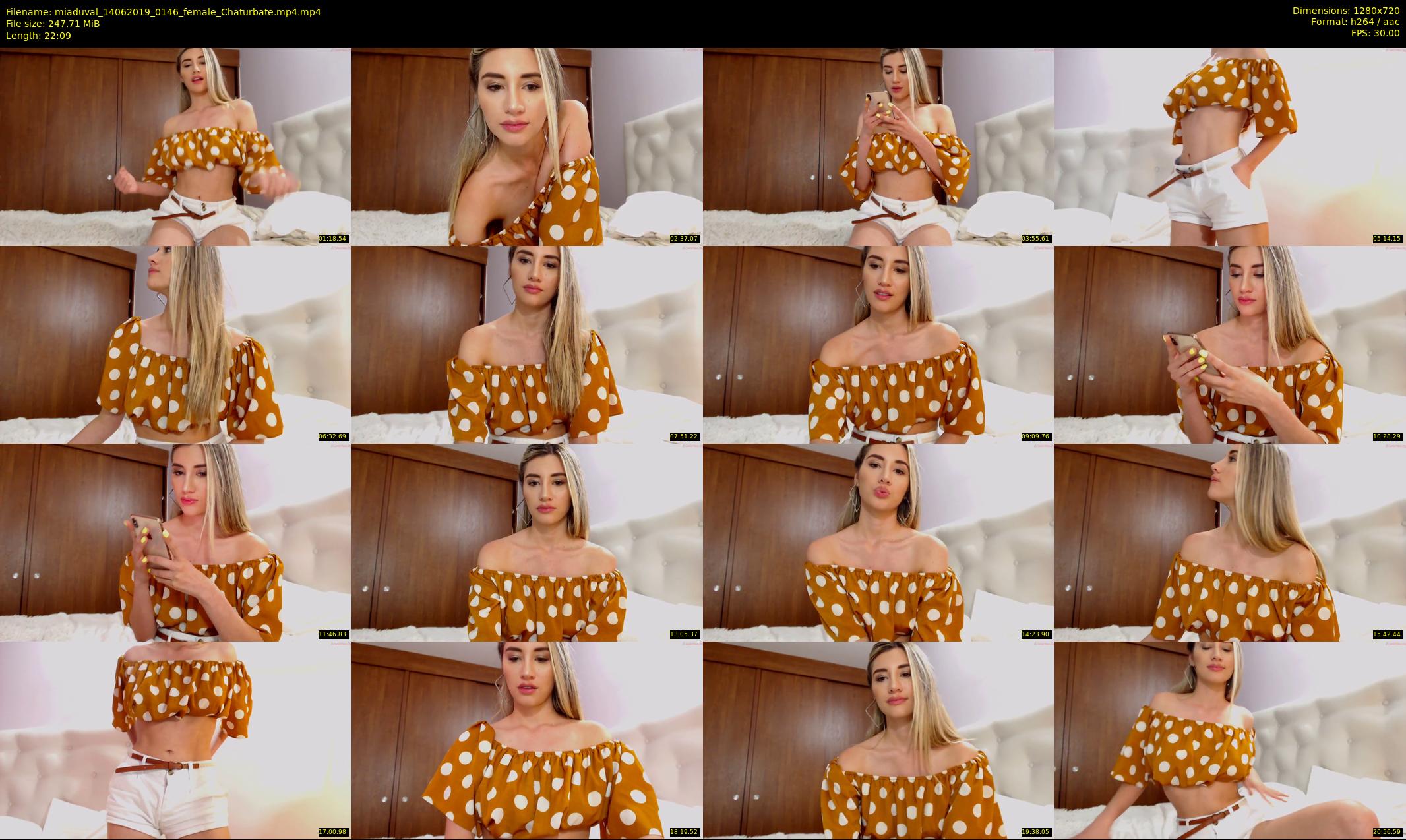miaduval — 23 minute Chaturbate female cam show recording, 720p, Jun 14, 2019
