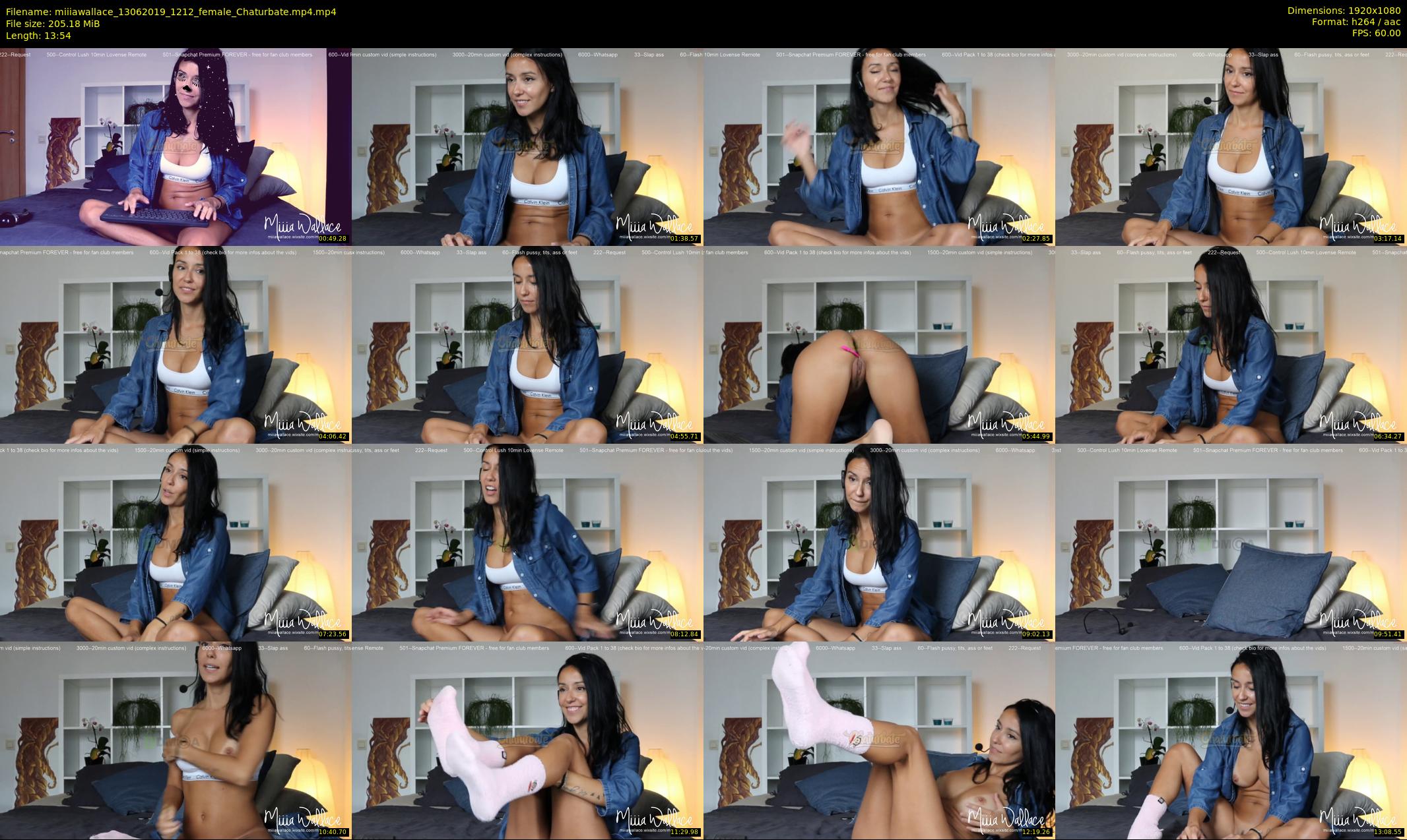 miiiawallace — 14 minute Chaturbate female cam show recording, 1080p, Jun 13, 2019