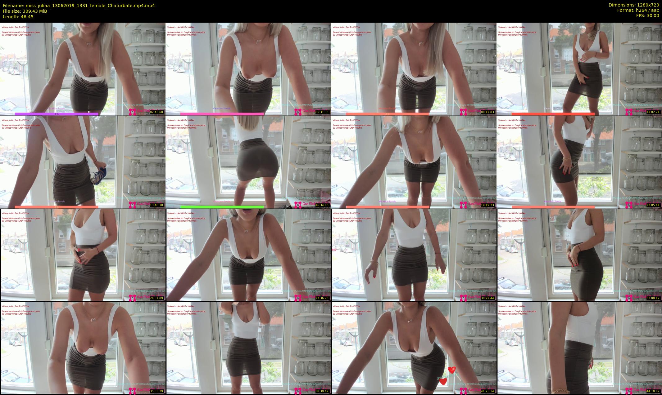 miss_juliaa — 47 minute Chaturbate female cam show recording, 720p, Jun 13, 2019