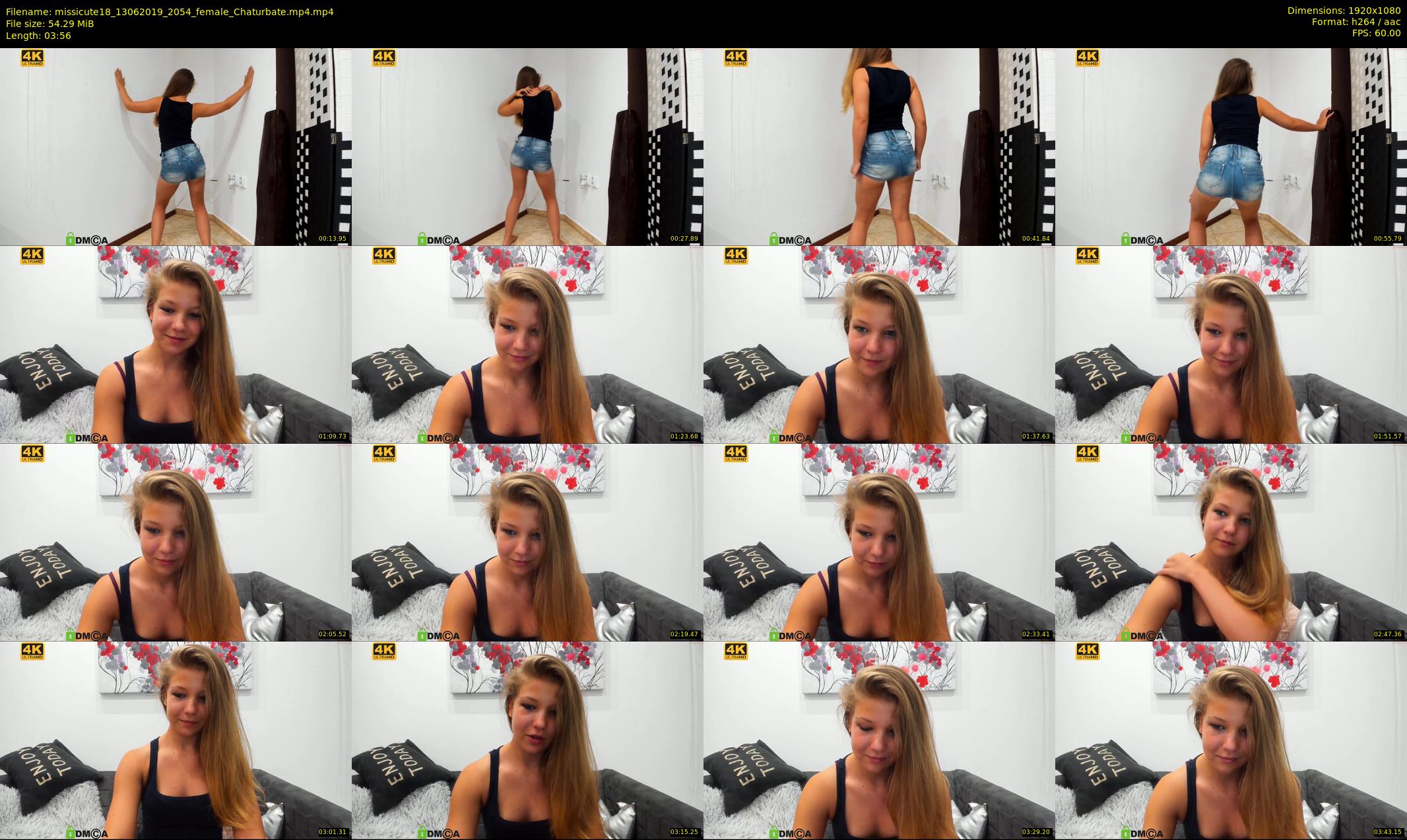 missicute18 — 4 minute Chaturbate female cam show recording, 1080p, Jun 13, 2019