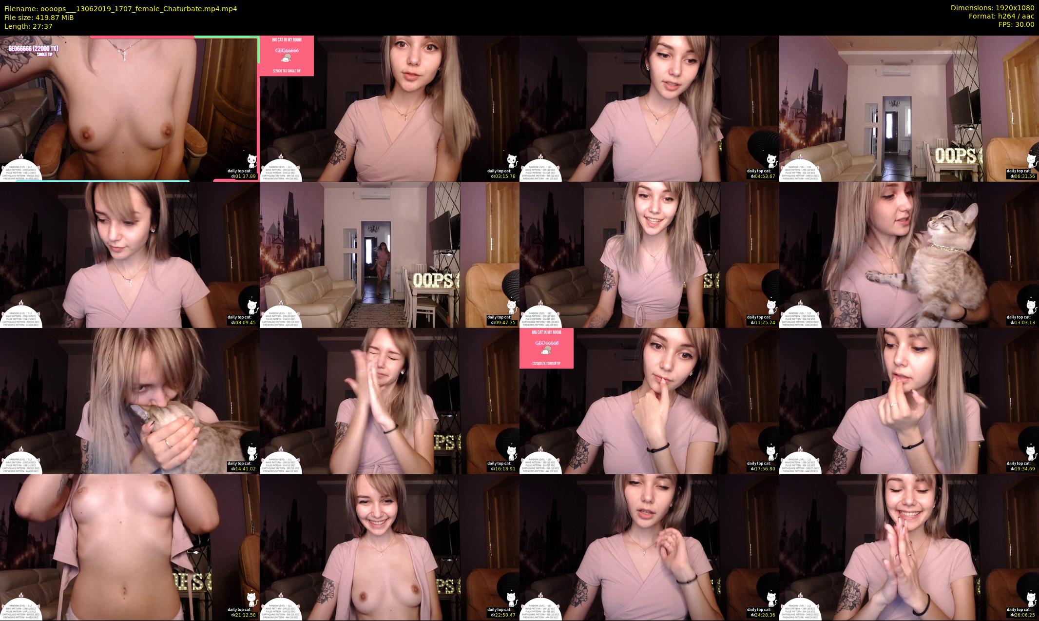 oooops__ — 28 minute Chaturbate female cam show recording, 1080p, Jun 13, 2019