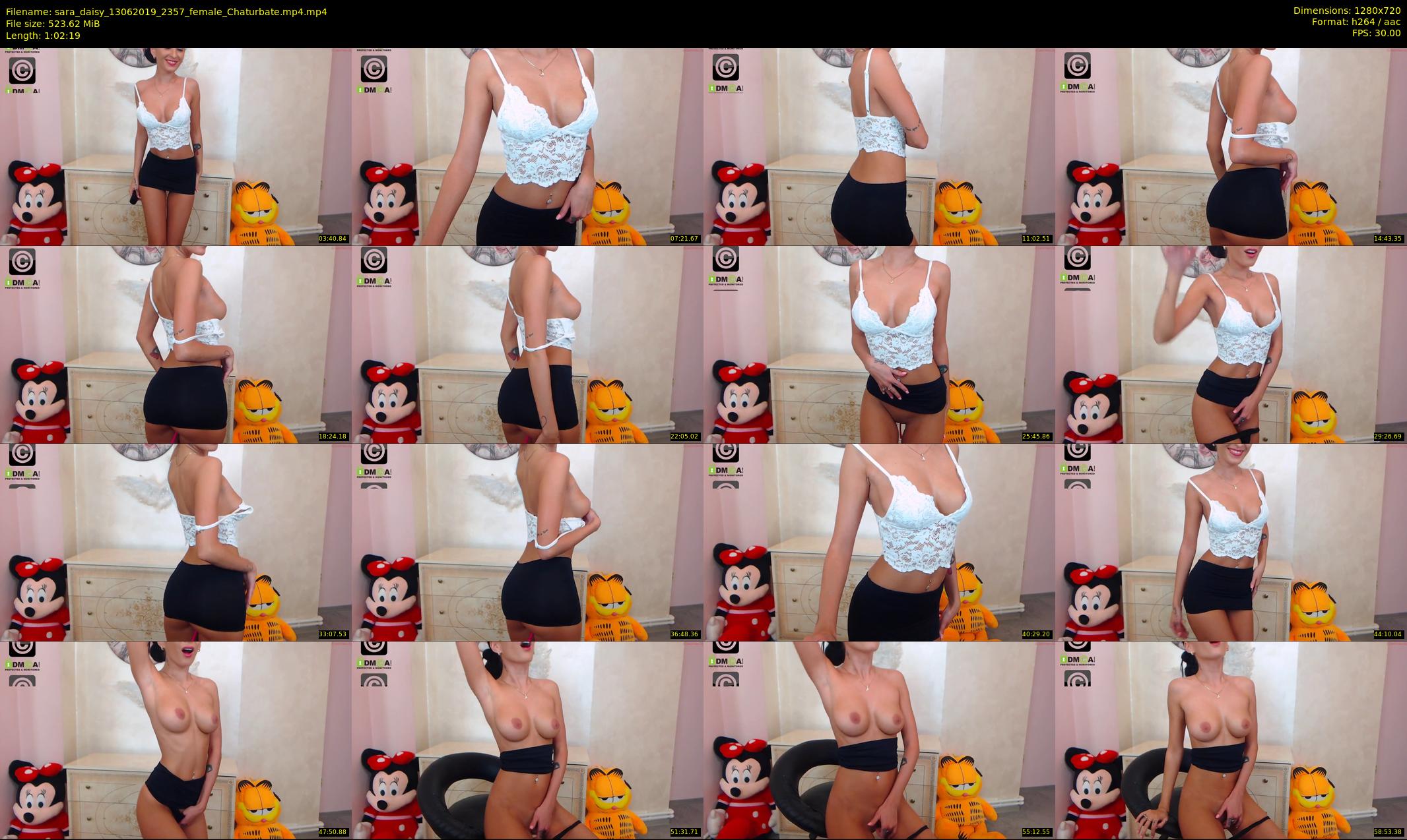 sara_daisy — 63 minute Chaturbate female cam show recording, 720p, Jun 13, 2019