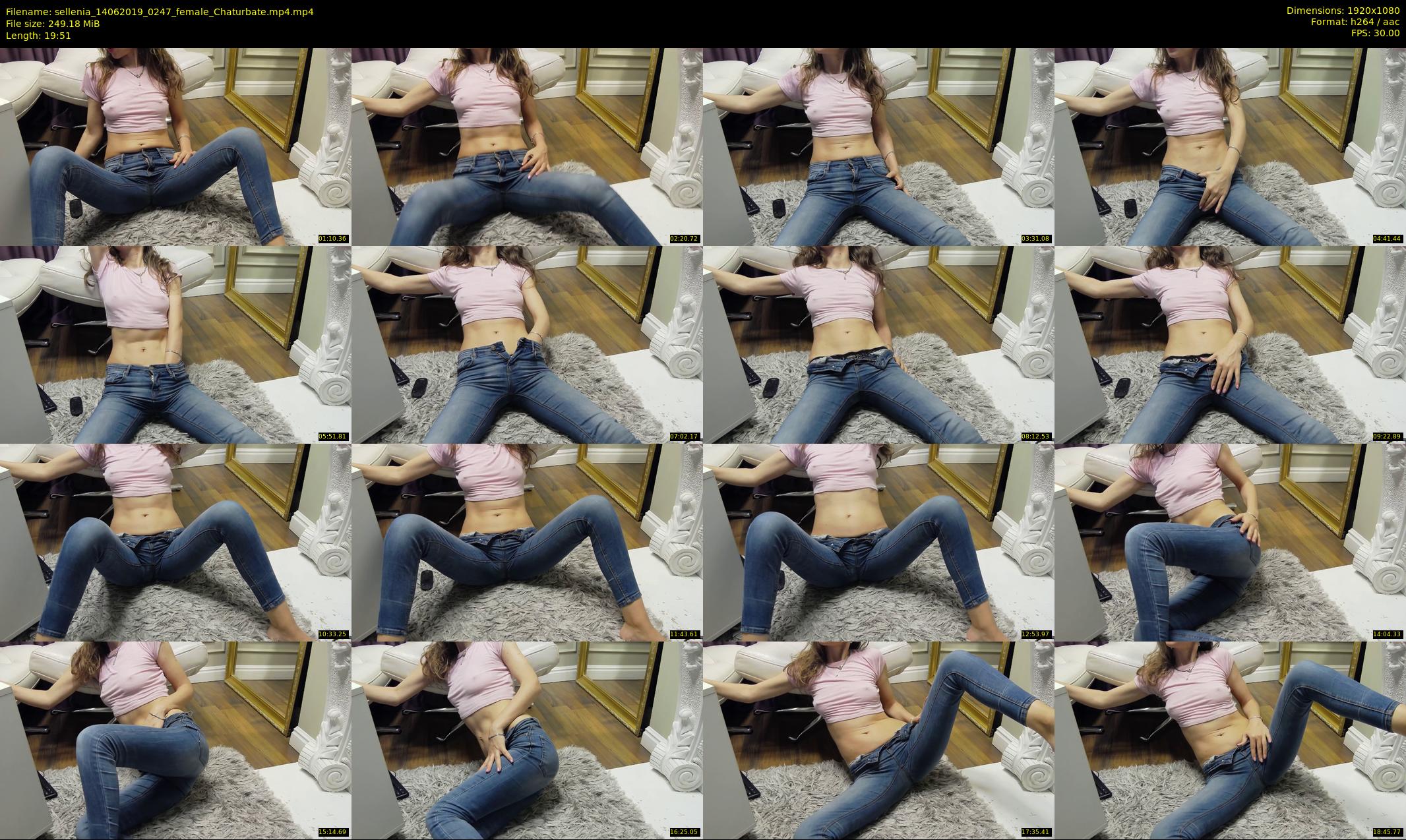 sellenia — 20 minute Chaturbate female cam show recording, 1080p, Jun 14, 2019