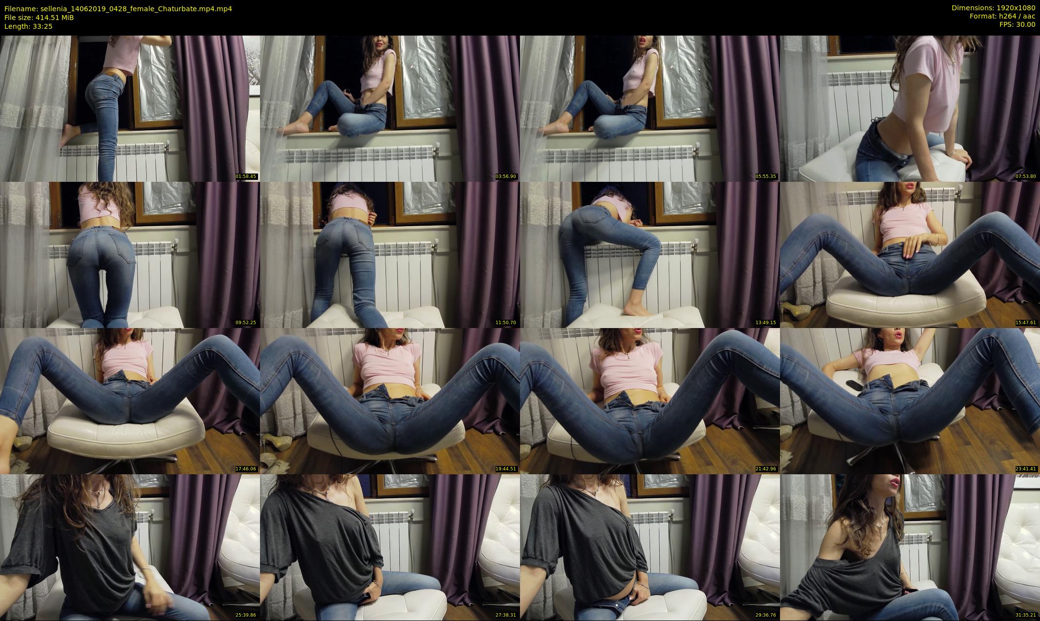 sellenia — 34 minute Chaturbate female cam show recording, 1080p, Jun 14, 2019