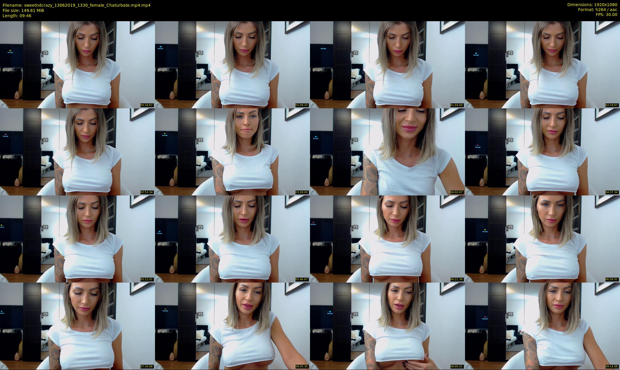 sweetndcrazy — 10 minute Chaturbate female cam show recording, 1080p, Jun 13, 2019