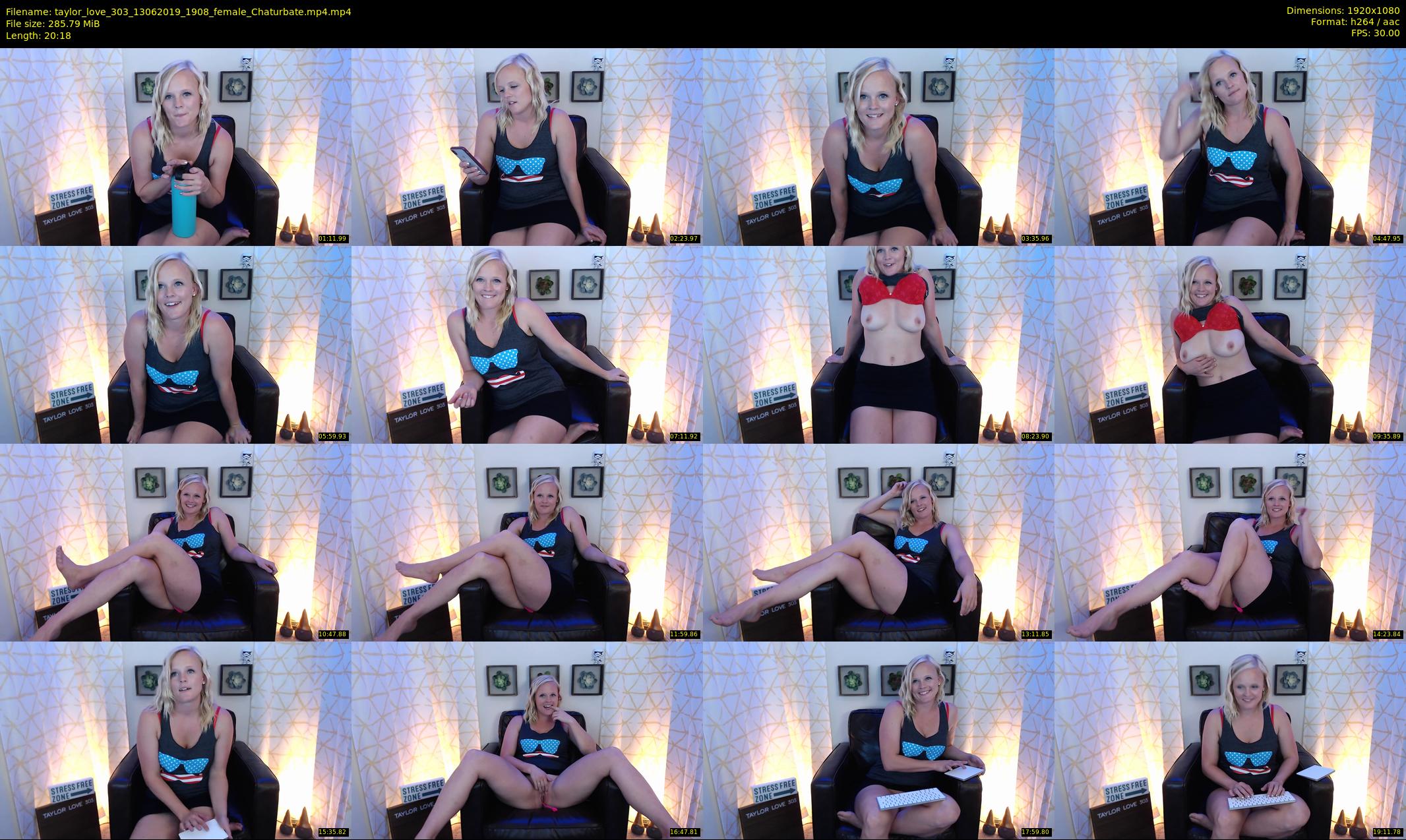 taylor_love_303 — 21 minute Chaturbate female cam show recording, 1080p, Jun 13, 2019