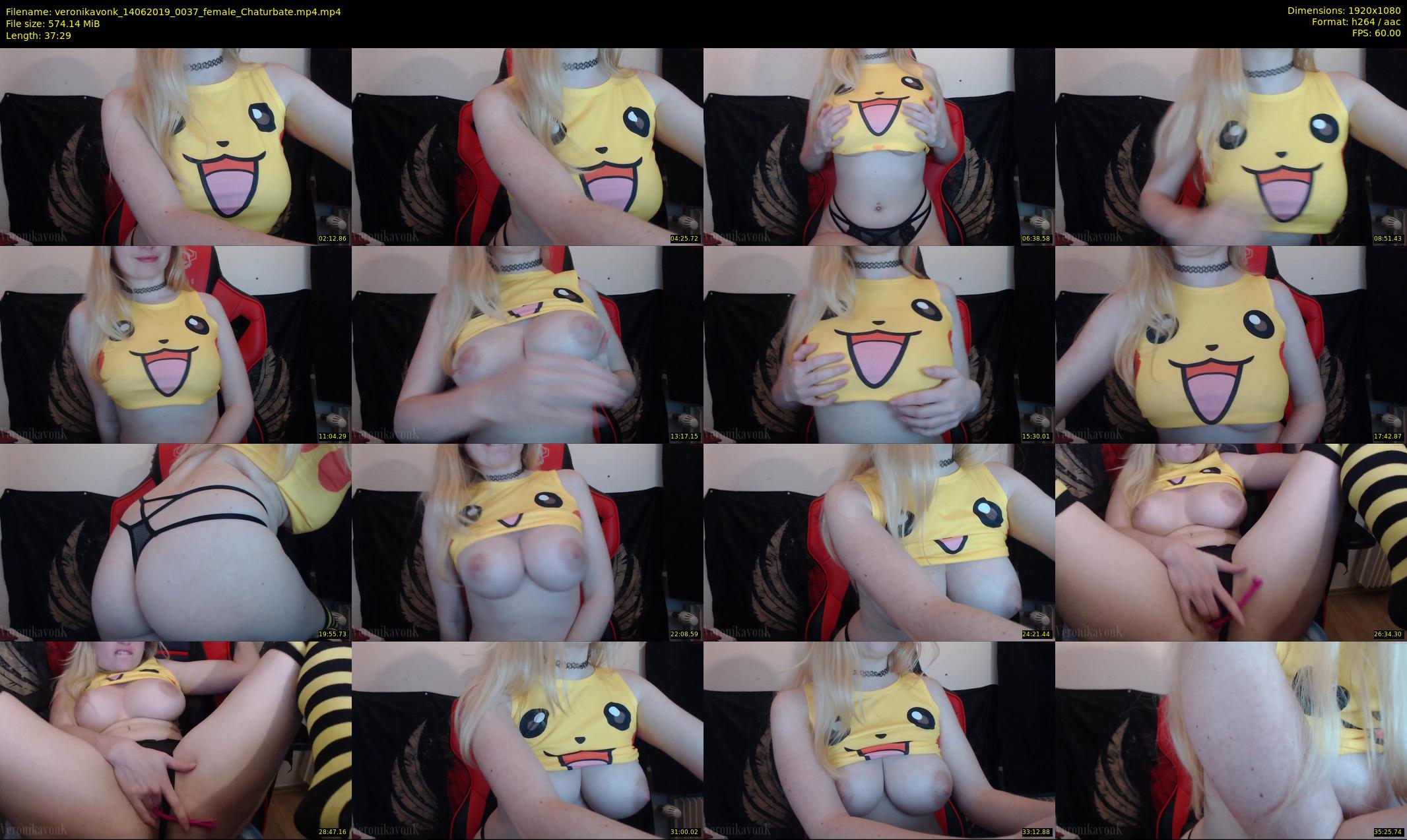 veronikavonk — 38 minute Chaturbate female cam show recording, 1080p, Jun 14, 2019