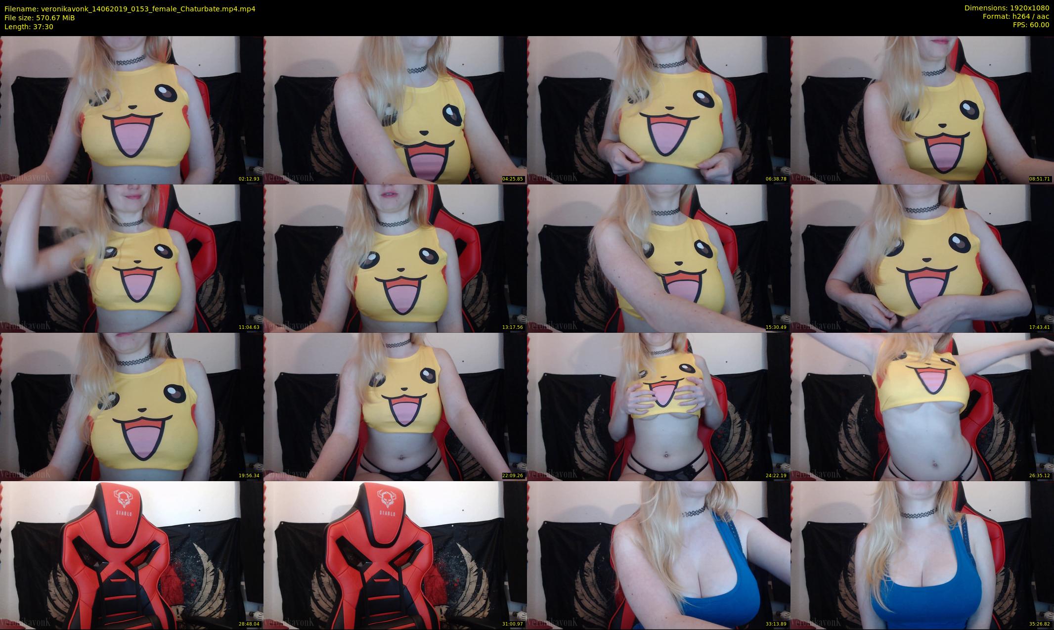 veronikavonk — 38 minute Chaturbate female cam show recording, 1080p, Jun 14, 2019