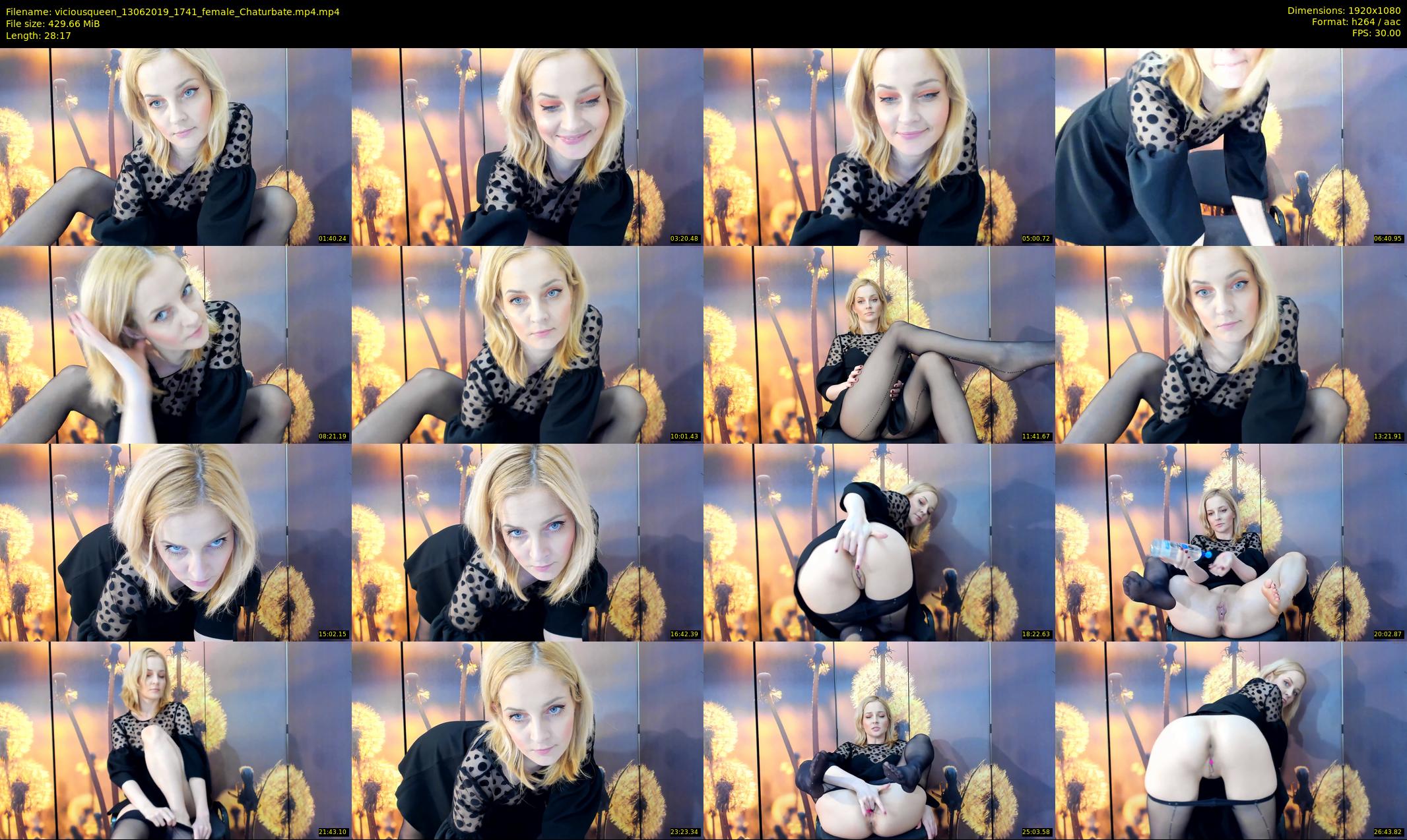 viciousqueen — 29 minute Chaturbate female cam show recording, 1080p, Jun 13, 2019