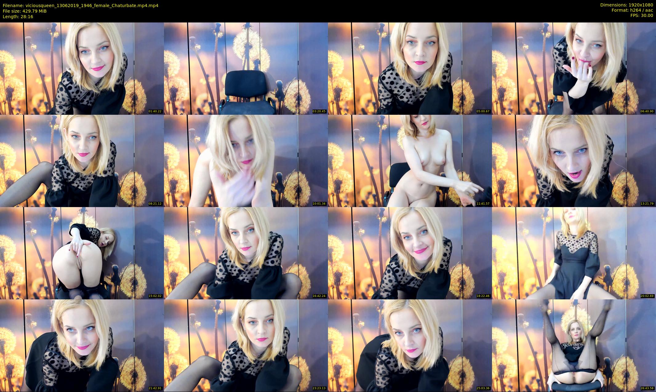 viciousqueen — 29 minute Chaturbate female cam show recording, 1080p, Jun 13, 2019