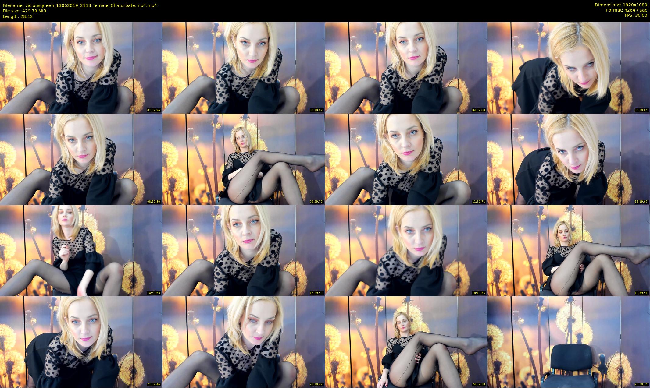 viciousqueen — 29 minute Chaturbate female cam show recording, 1080p, Jun 13, 2019