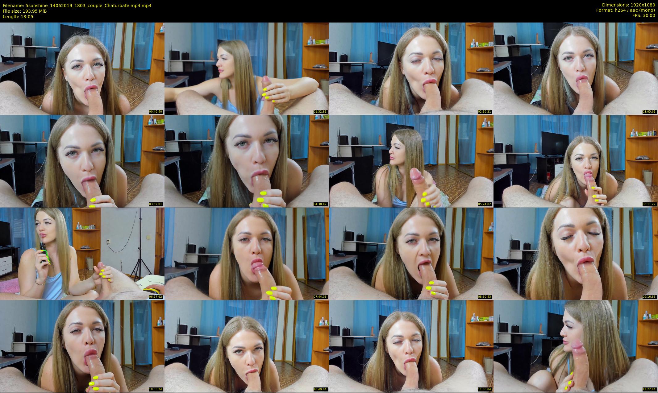 5sunshine — 14 minute Chaturbate couple cam show recording, 1080p, Jun 14, 2019