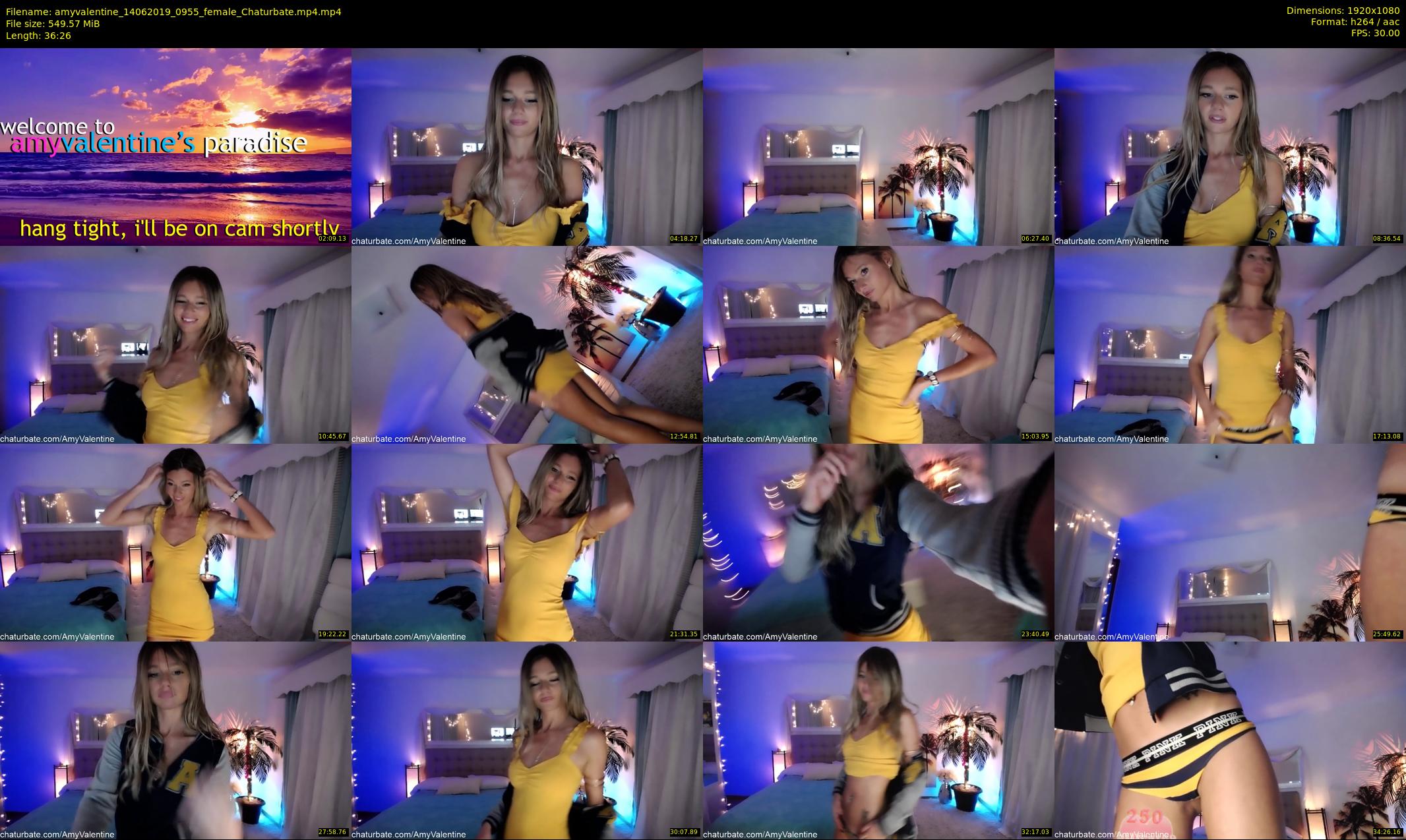 amyvalentine — 37 minute Chaturbate female cam show recording, 1080p, Jun 14, 2019