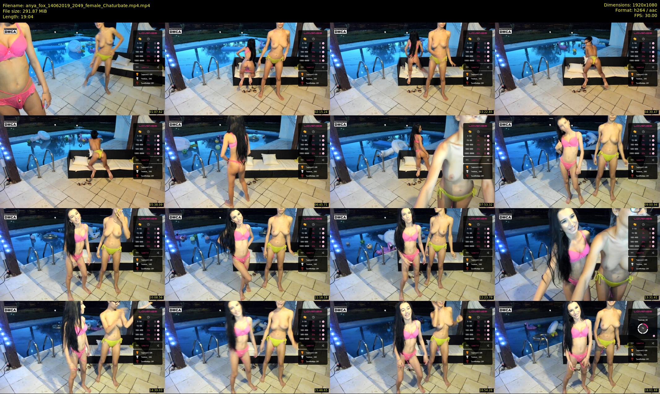 anya_fox — 20 minute Chaturbate female cam show recording, 1080p, Jun 14, 2019