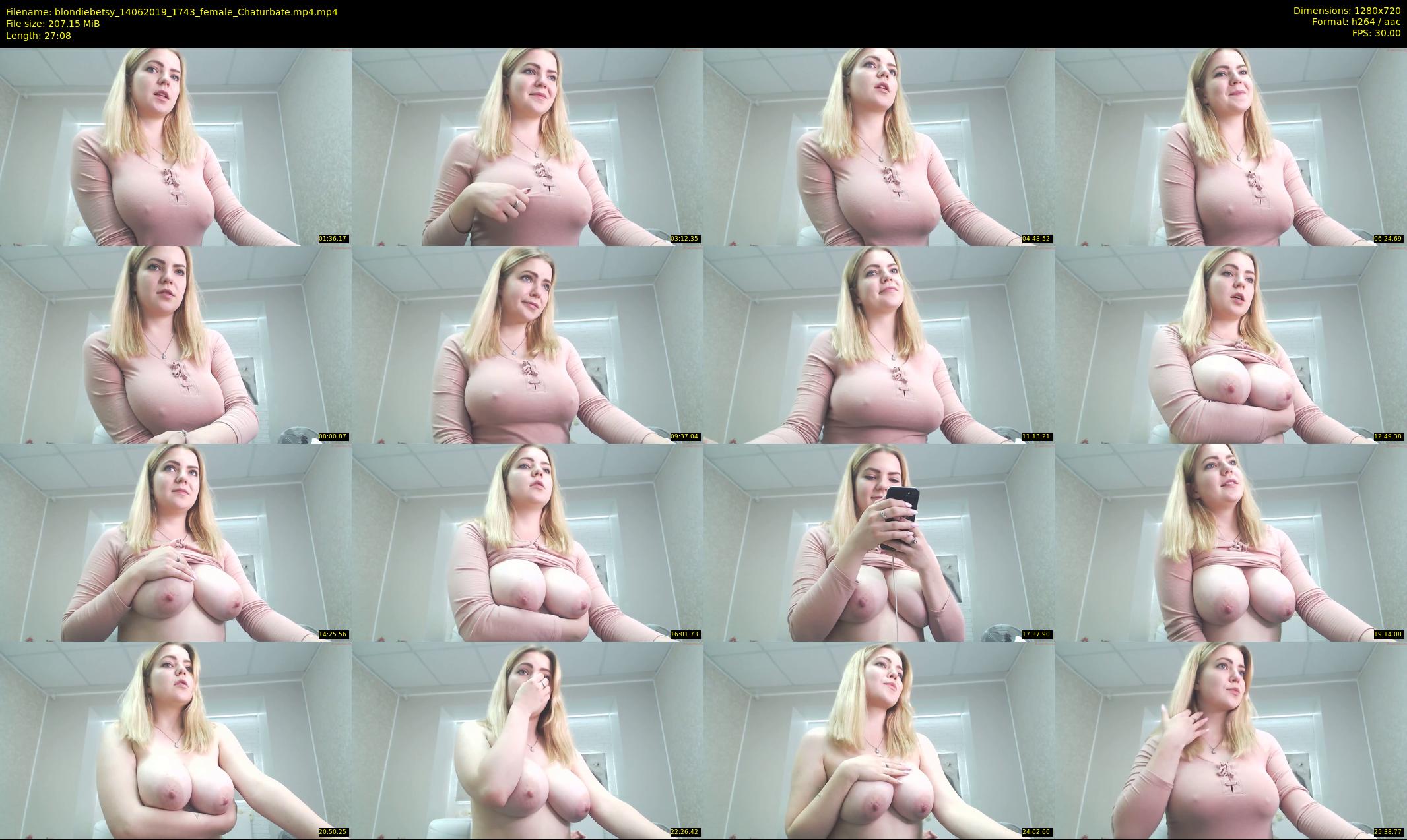 blondiebetsy — 28 minute Chaturbate female cam show recording, 720p, Jun 14, 2019