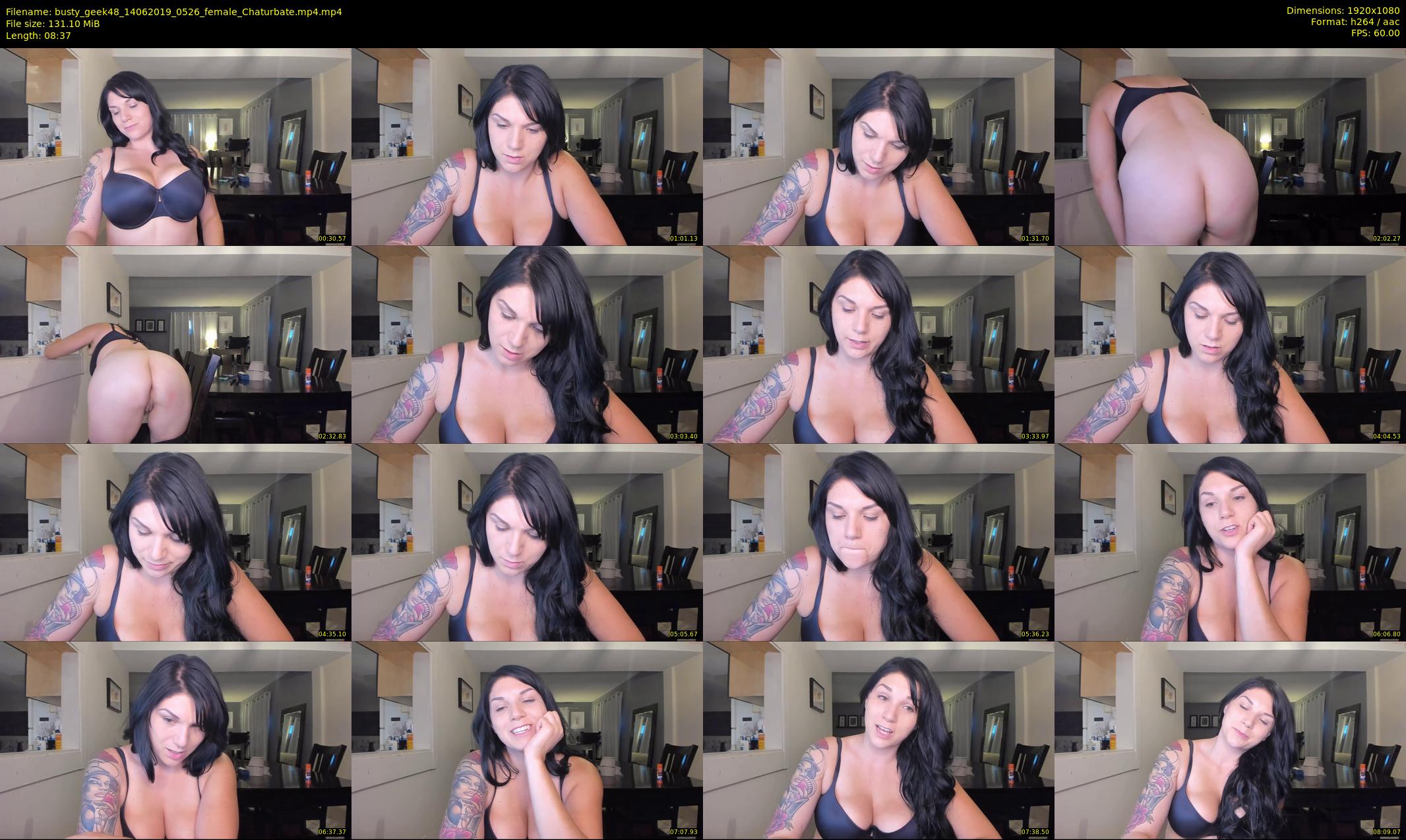 busty_geek48 — 9 minute Chaturbate female cam show recording, 1080p, Jun 14, 2019