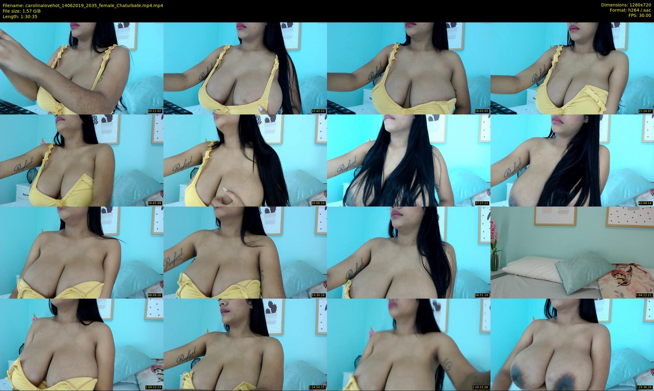 carolinalovehot — 91 minute Chaturbate female cam show recording, 720p, Jun 14, 2019