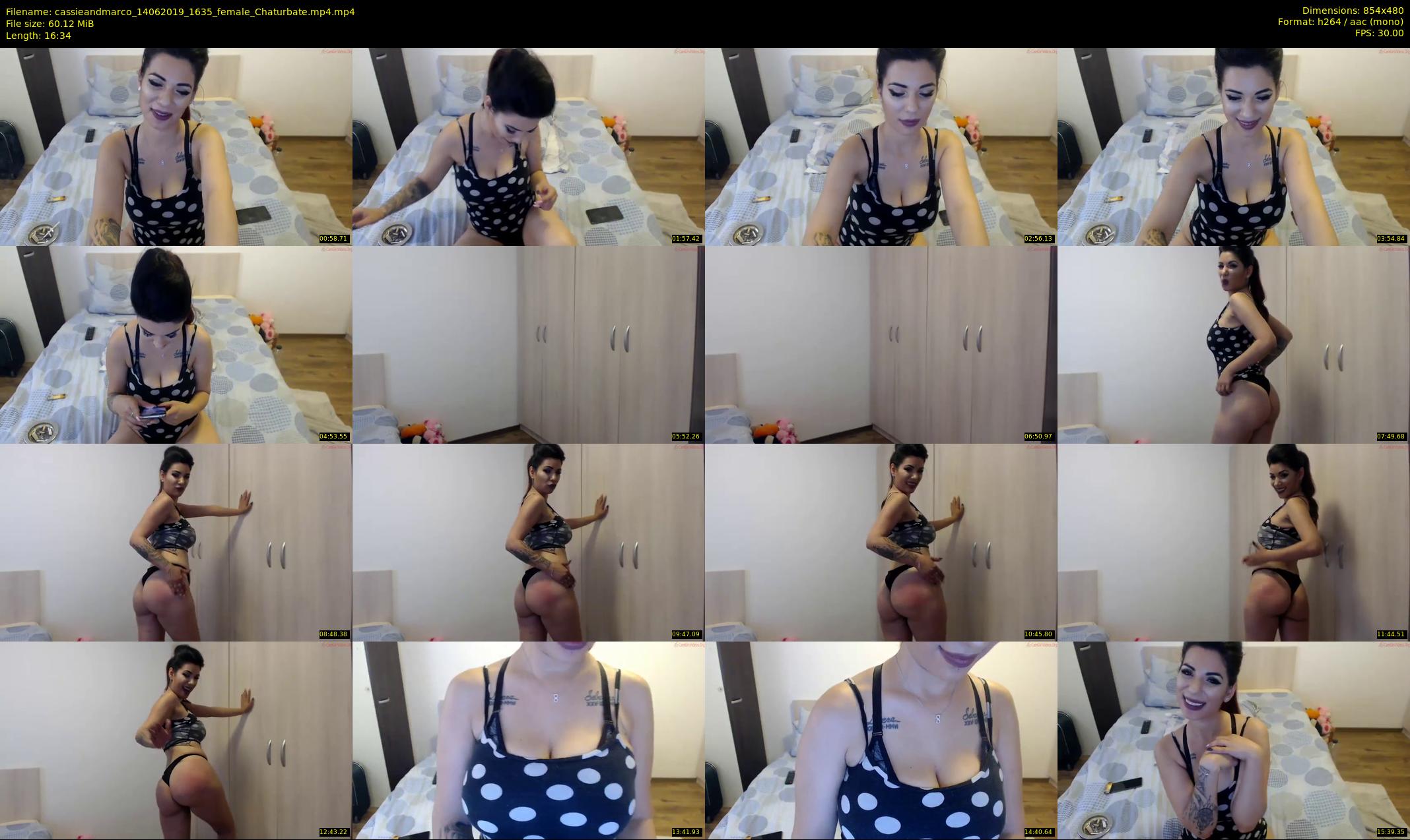 cassieandmarco — 17 minute Chaturbate female cam show recording, 480p, Jun 14, 2019