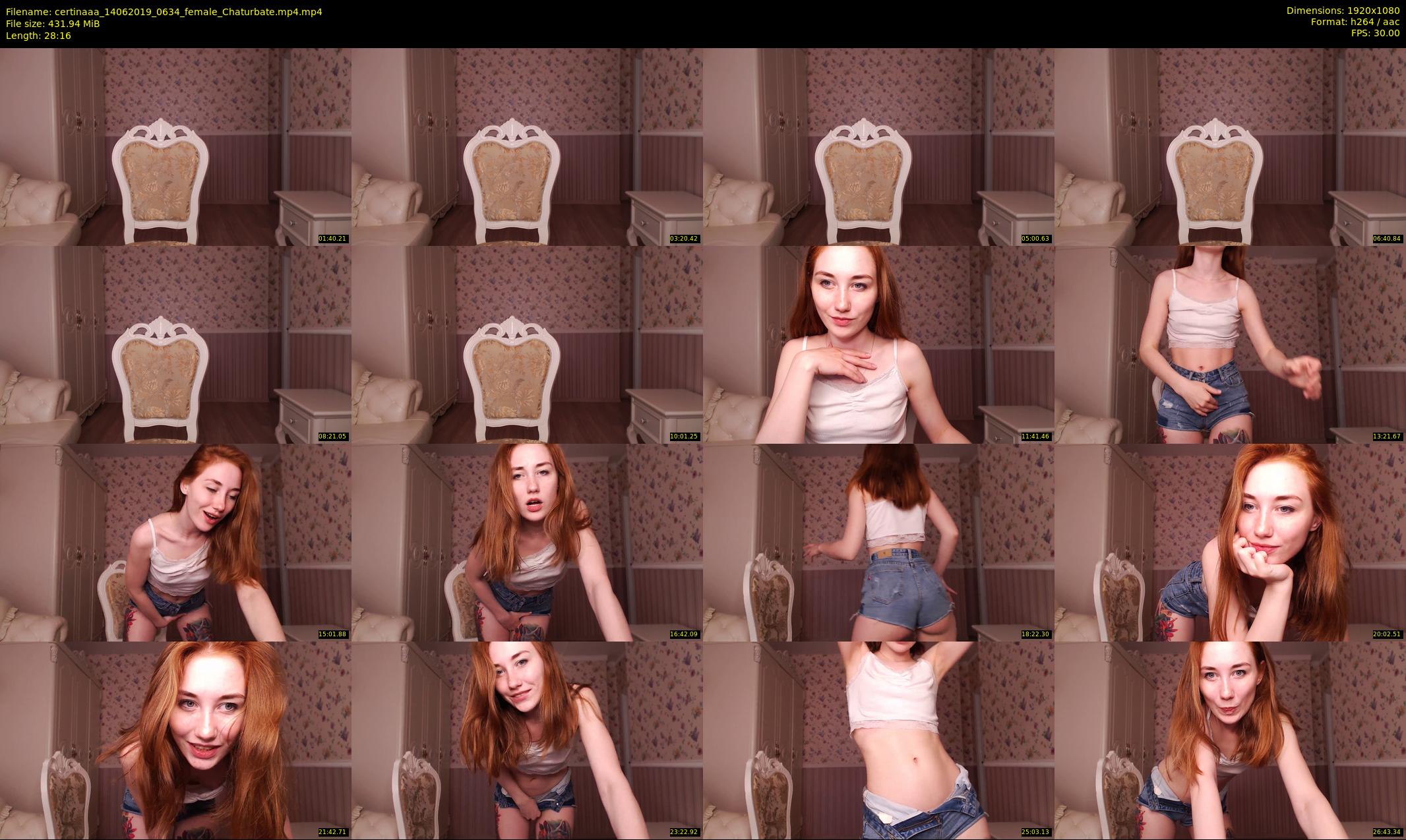 certinaaa — 29 minute Chaturbate female cam show recording, 1080p, Jun 14, 2019