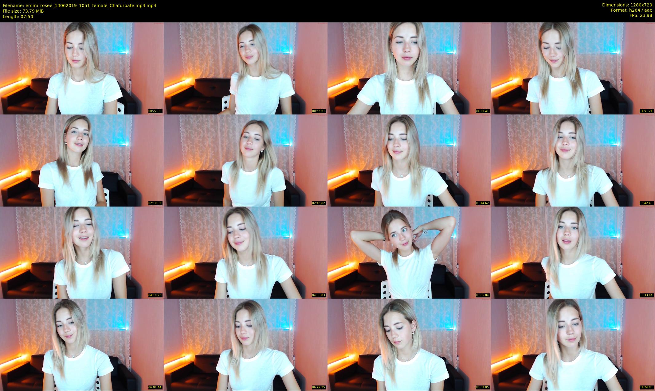 emmi_rosee — 8 minute Chaturbate female cam show recording, 720p, Jun 14, 2019