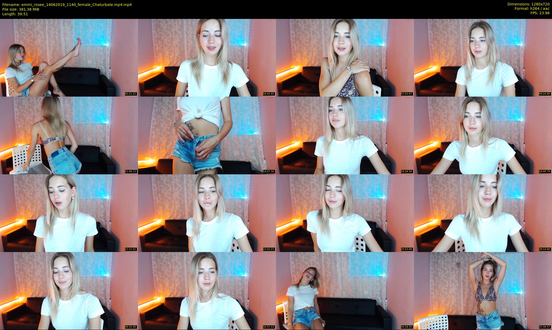 emmi_rosee — 40 minute Chaturbate female cam show recording, 720p, Jun 14, 2019