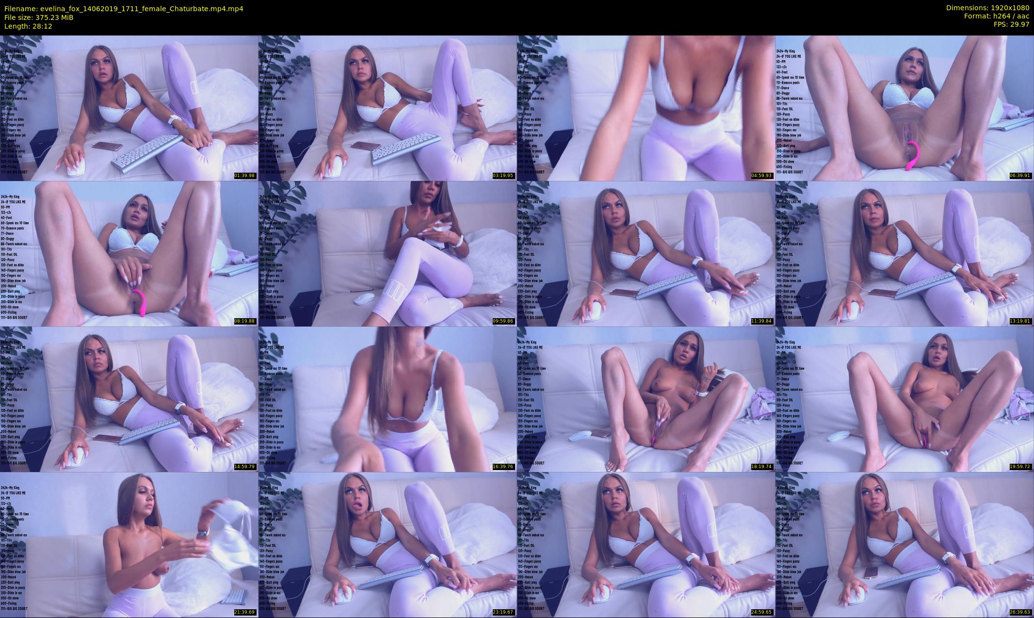 evelina_fox — 29 minute Chaturbate female cam show recording, 1080p, Jun 14, 2019