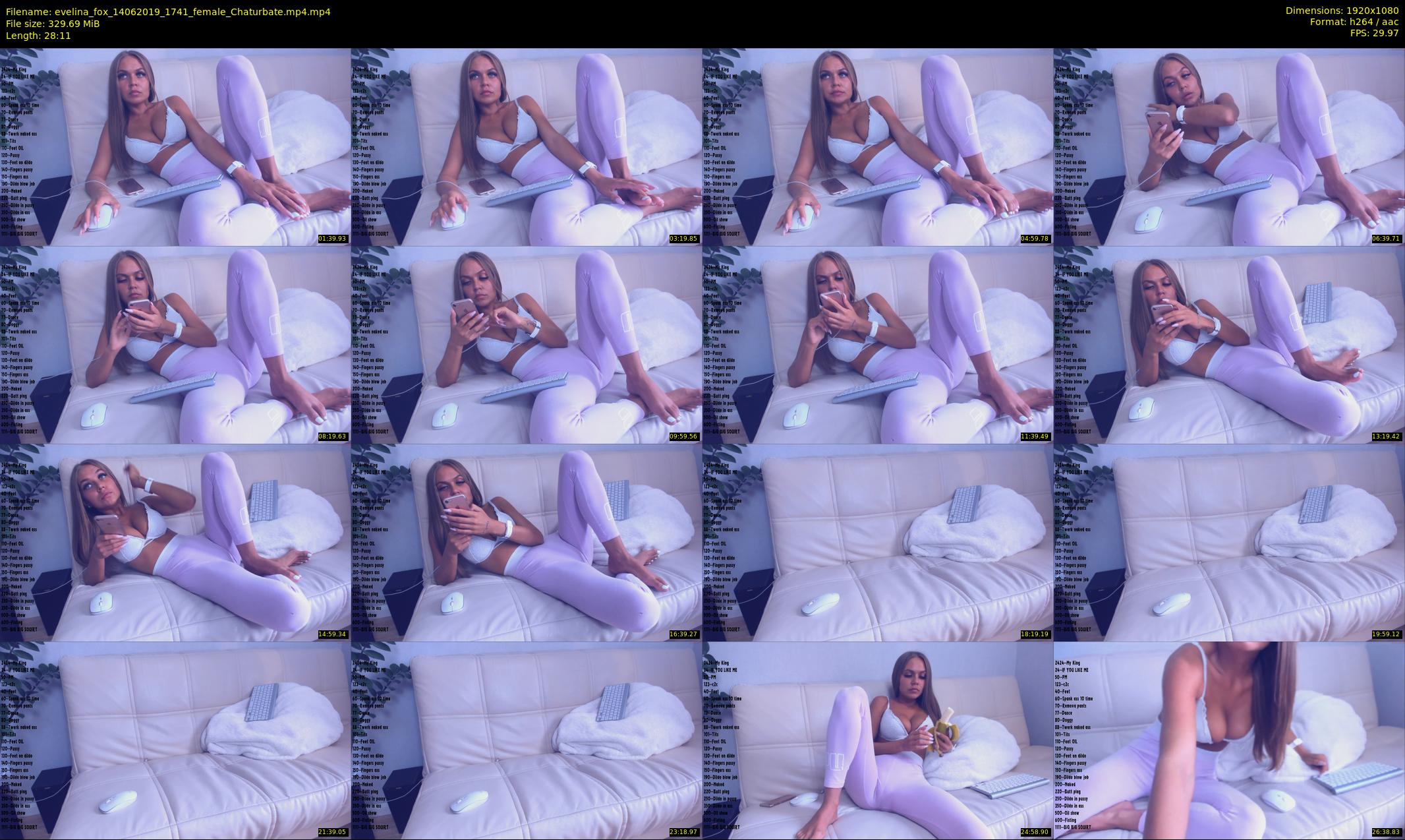 evelina_fox — 29 minute Chaturbate female cam show recording, 1080p, Jun 14, 2019