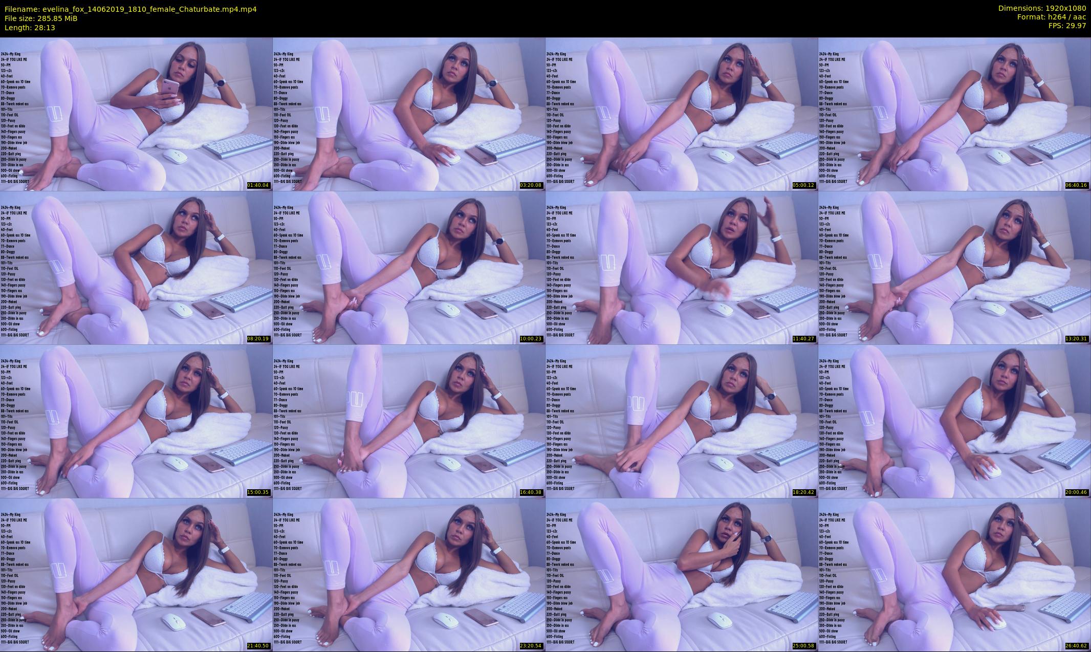 evelina_fox — 29 minute Chaturbate female cam show recording, 1080p, Jun 14, 2019