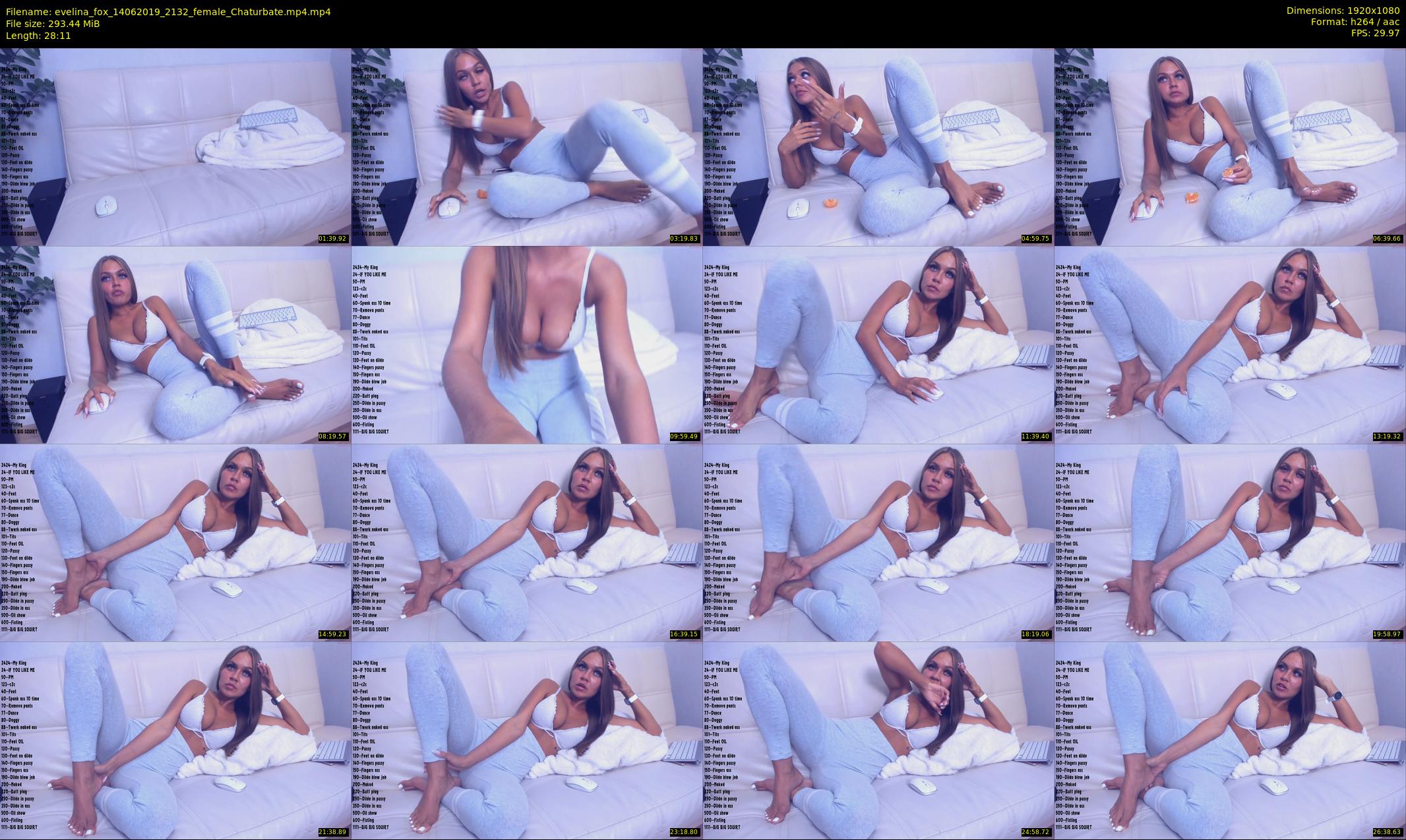 evelina_fox — 29 minute Chaturbate female cam show recording, 1080p, Jun 14, 2019