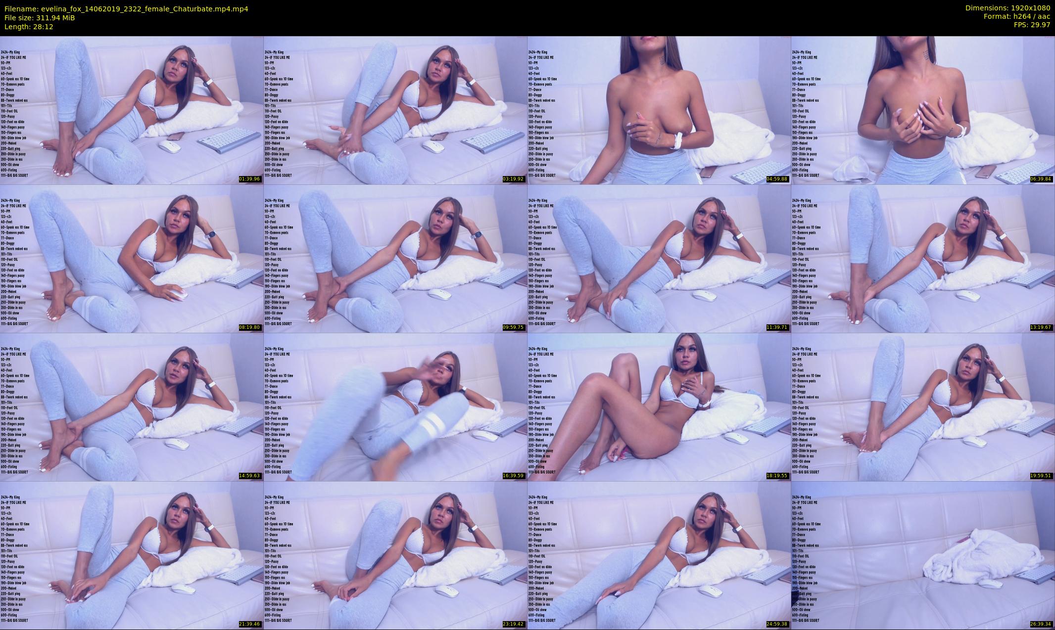 evelina_fox — 29 minute Chaturbate female cam show recording, 1080p, Jun 14, 2019