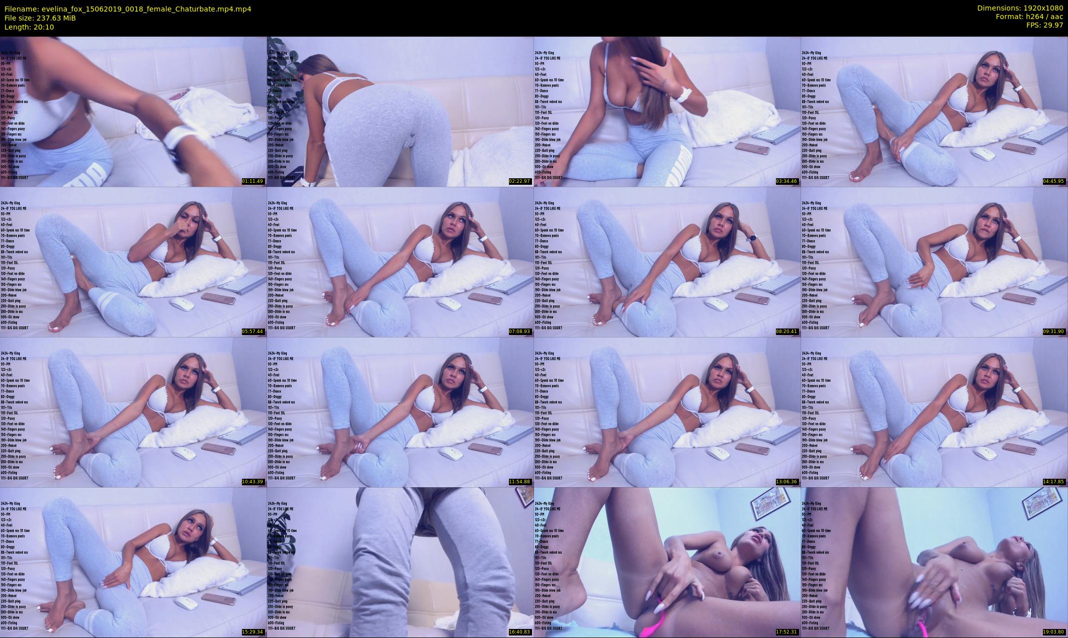 evelina_fox — 21 minute Chaturbate female cam show recording, 1080p, Jun 15, 2019