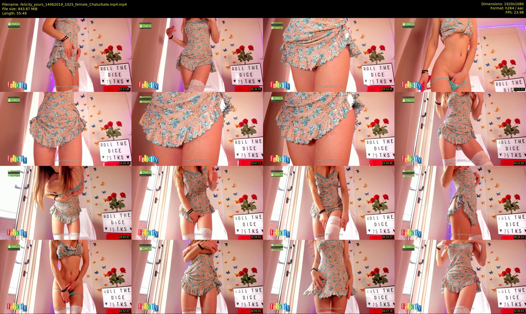 felicity_yours — 56 minute Chaturbate female cam show recording, 1080p, Jun 14, 2019