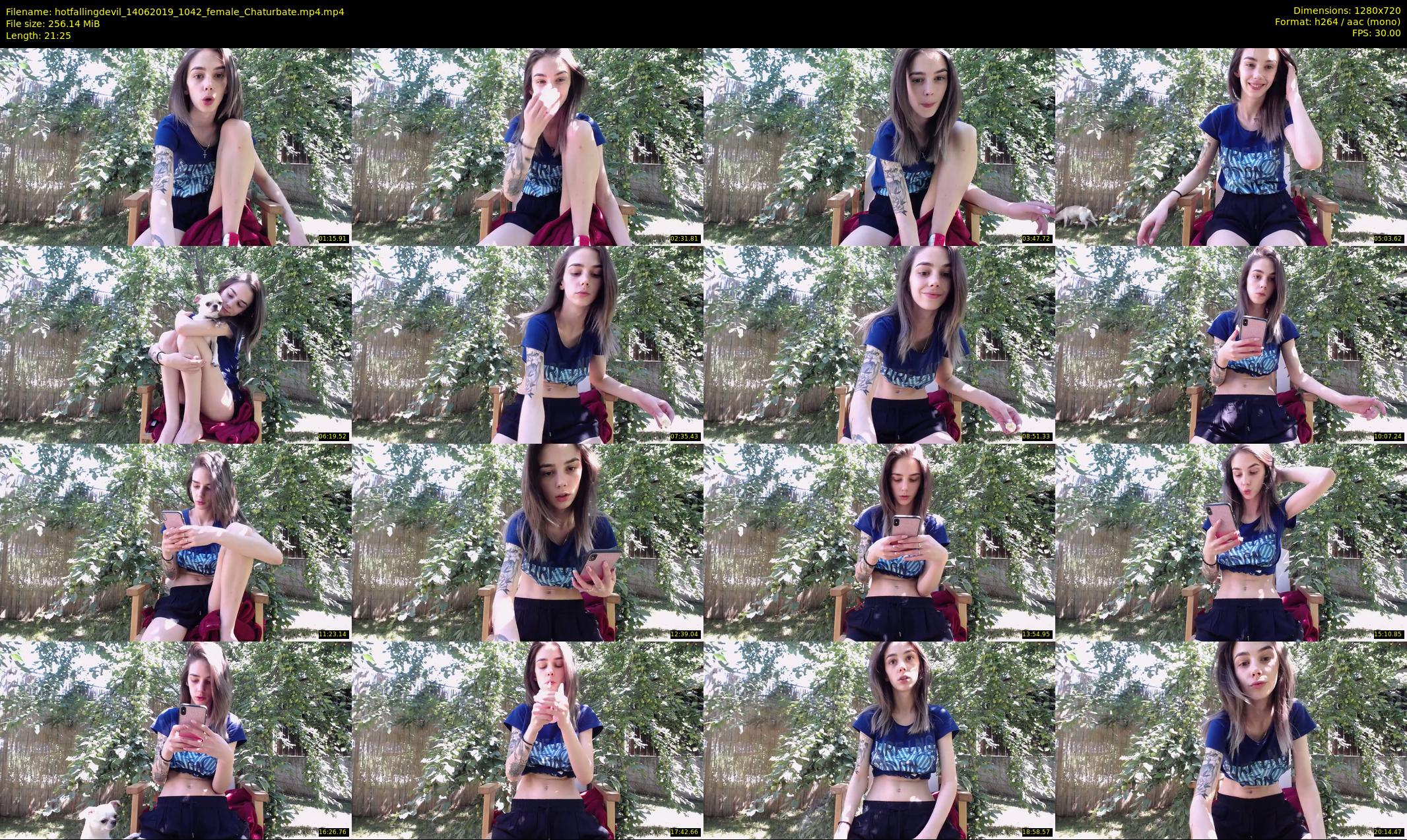 hotfallingdevil — 22 minute Chaturbate female cam show recording, 720p, Jun 14, 2019