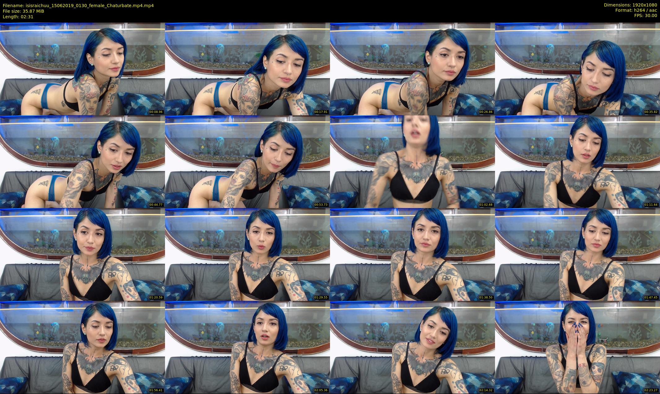 isisraichuu — 3 minute Chaturbate female cam show recording, 1080p, Jun 15, 2019